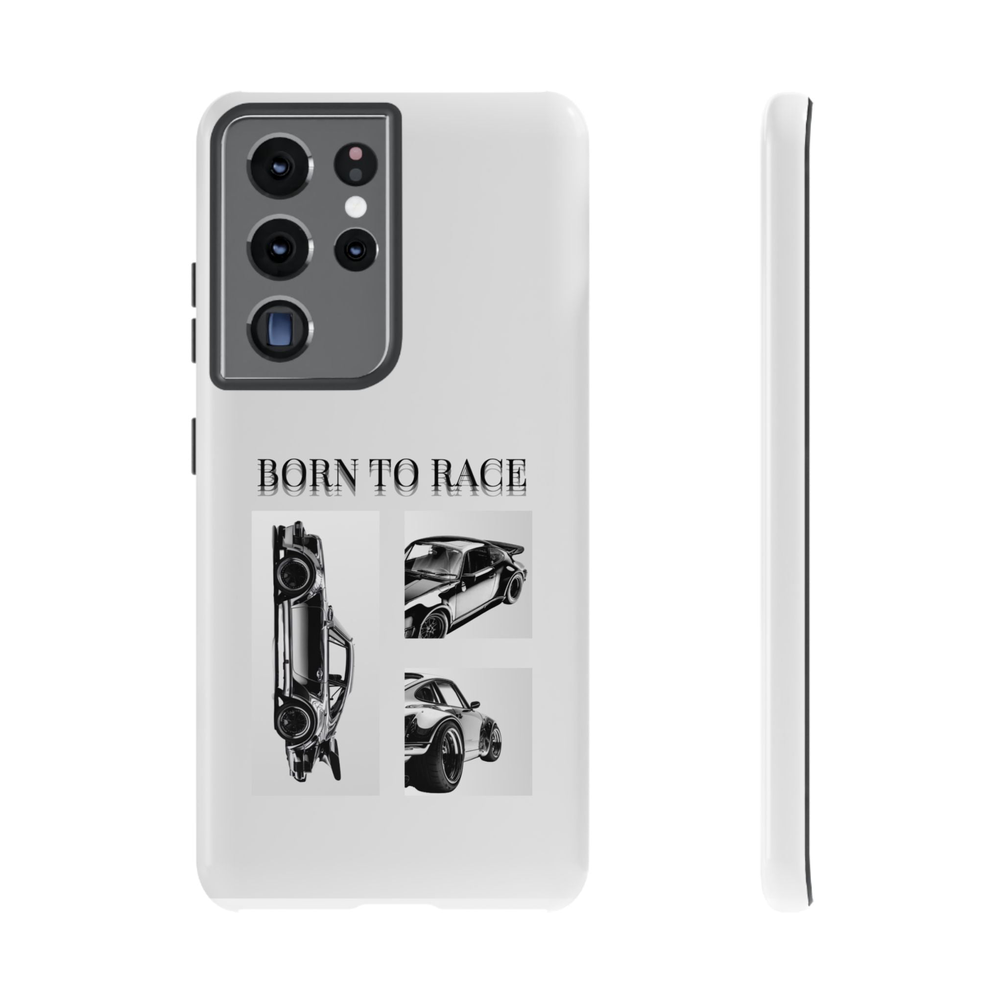 Phone Case - "Born to Race" Vintage Car Racing Graphic