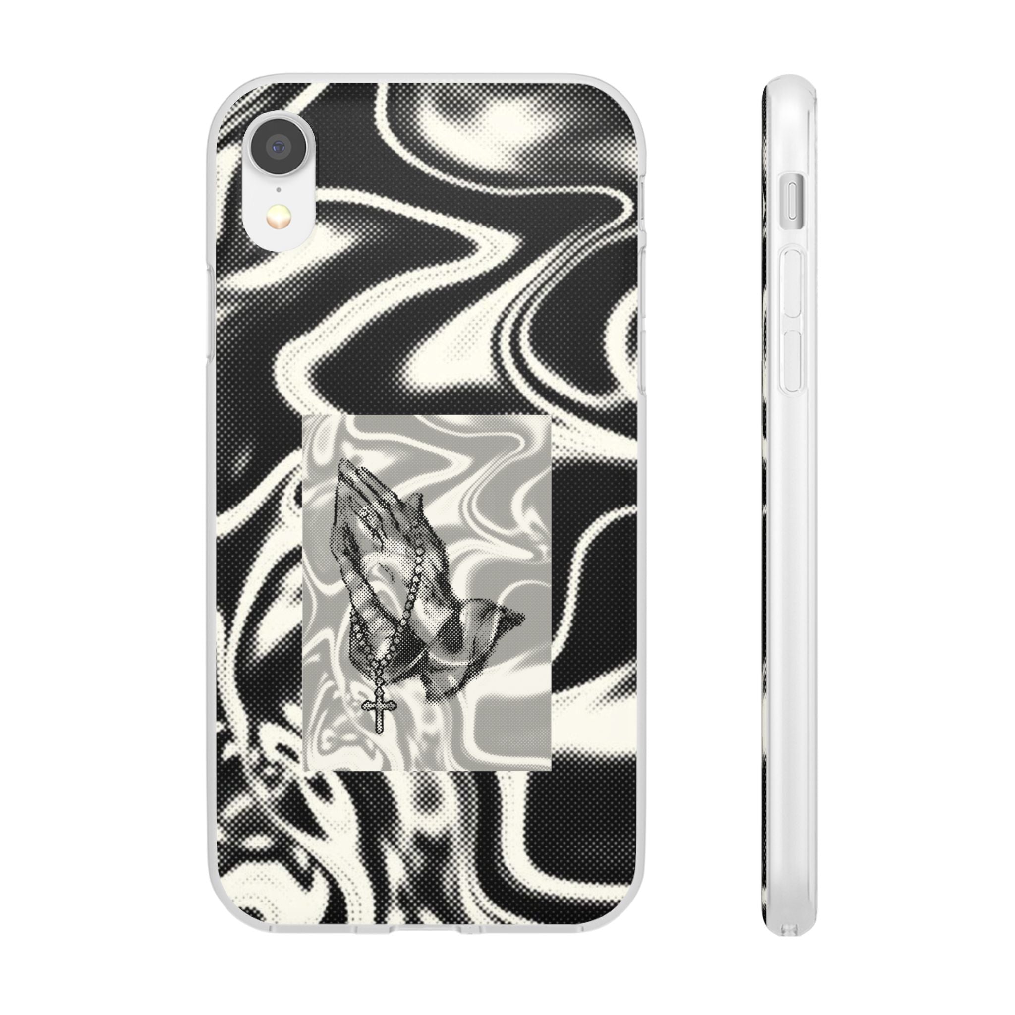 Praying Hands Black & White Phone Case