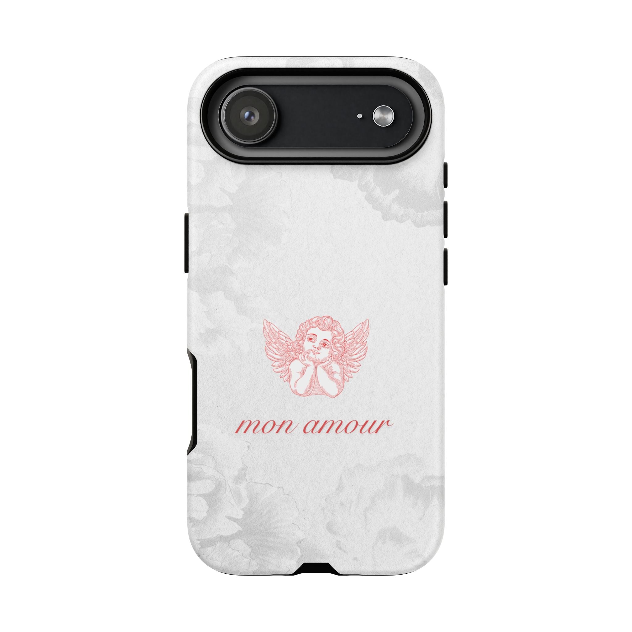 Tough Case — 'mon amour' Pink Cherub Floral Phone Case
