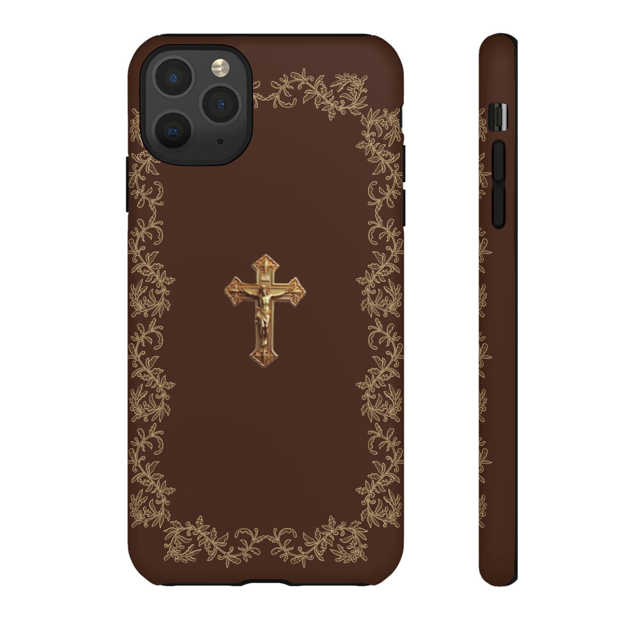 Gold Cross Bible – Christian Tough Phone Case
