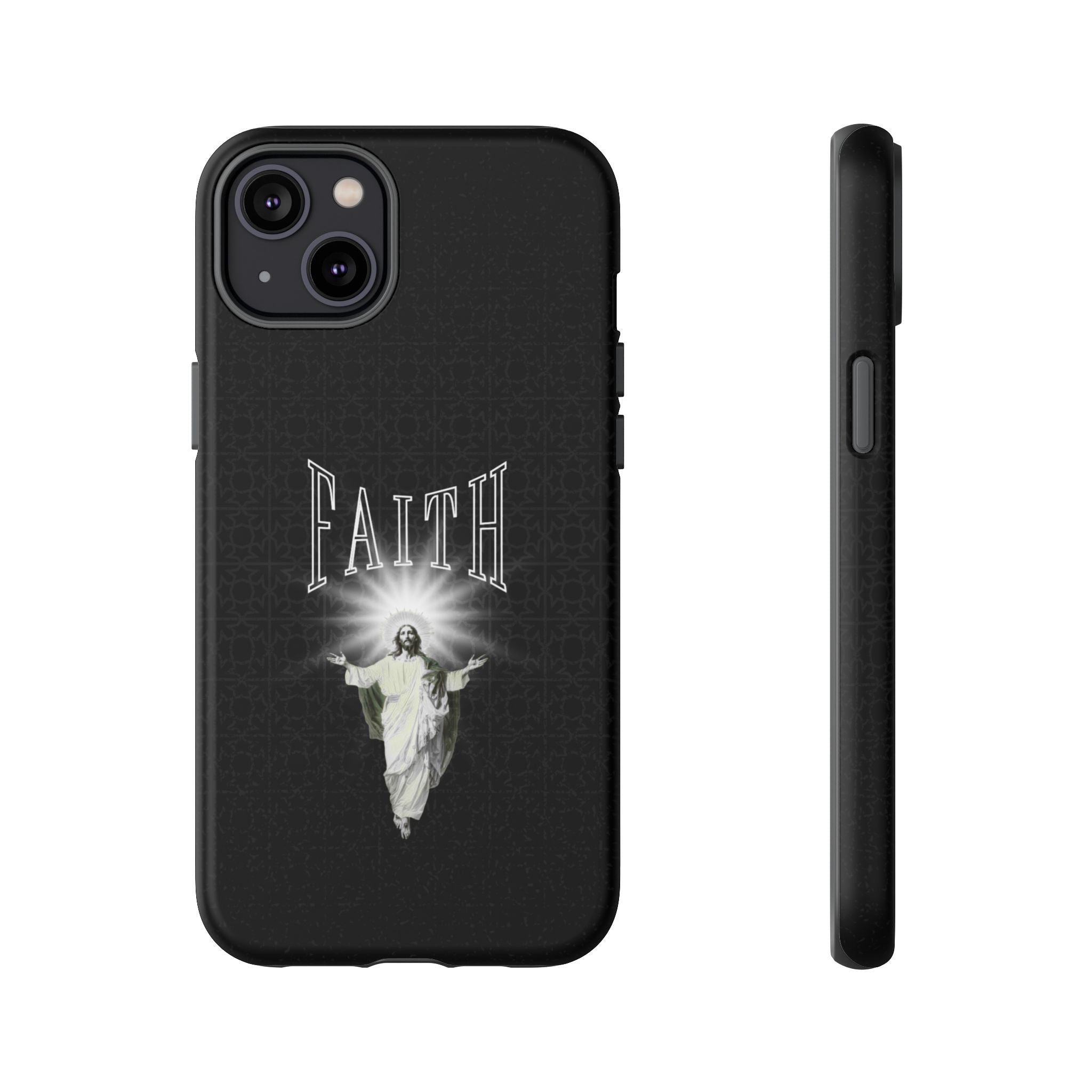 Faith Phone Case — Religious Jesus Graphic Tough Phone Cover