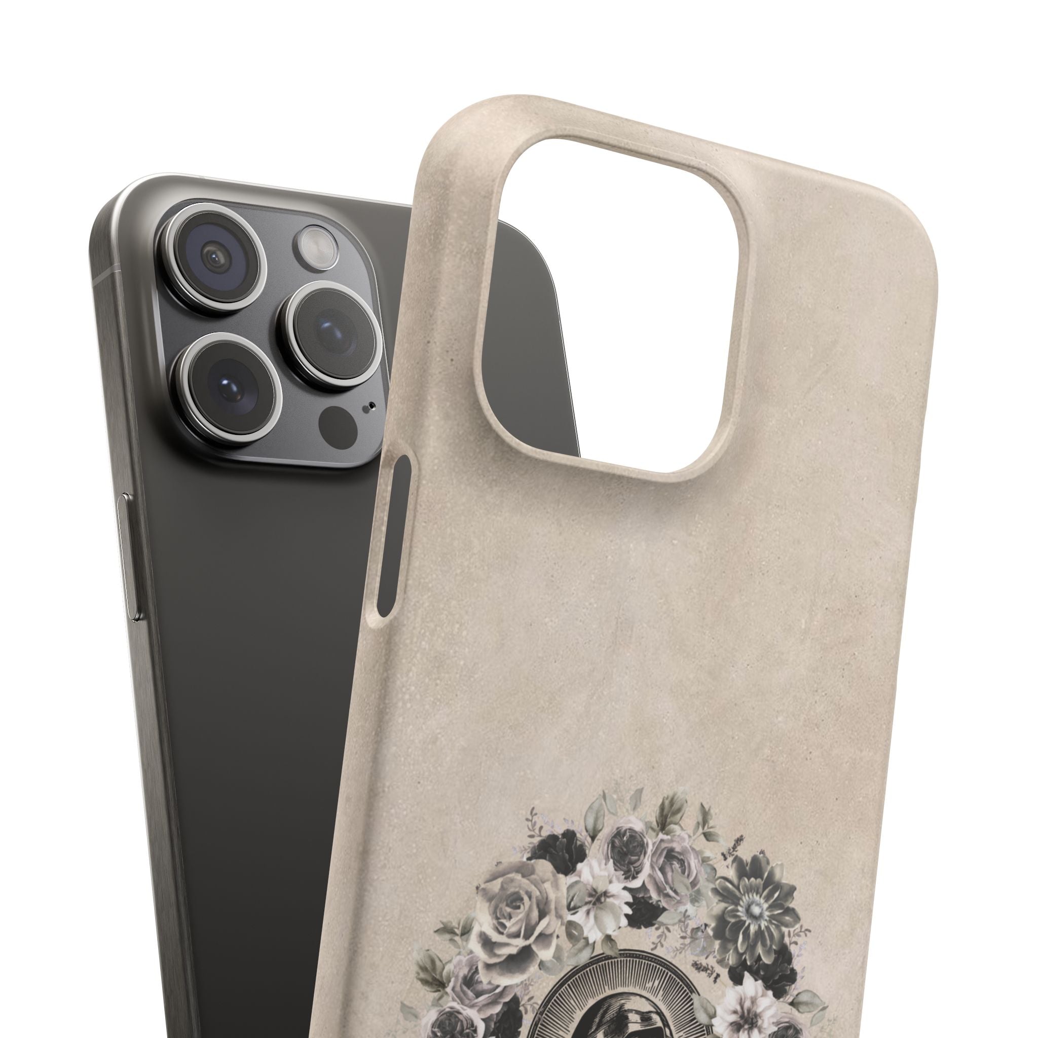 Vintage Madonna Floral Phone Case — Religious iPhone Snap Case