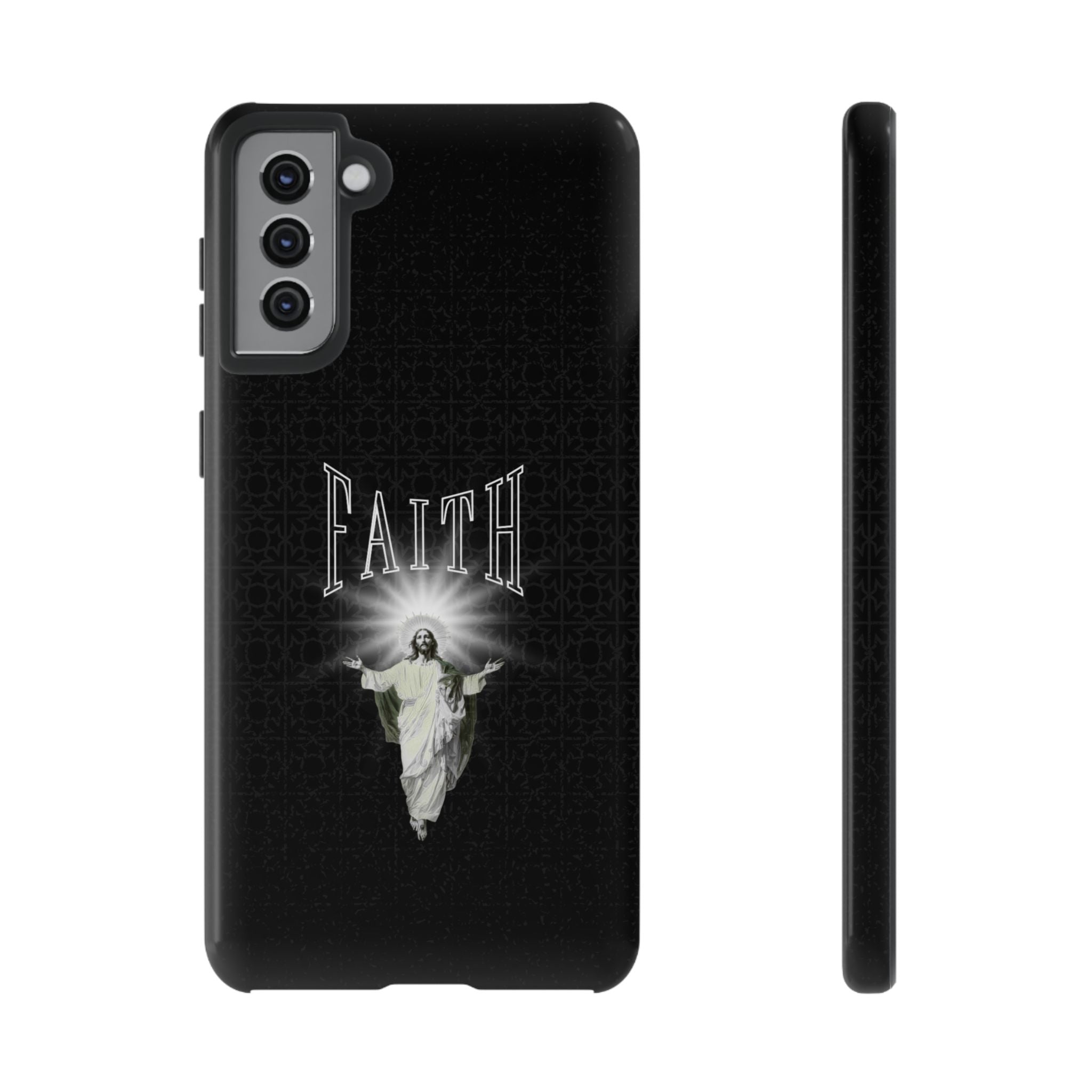 Faith Phone Case — Religious Jesus Graphic Tough Phone Cover