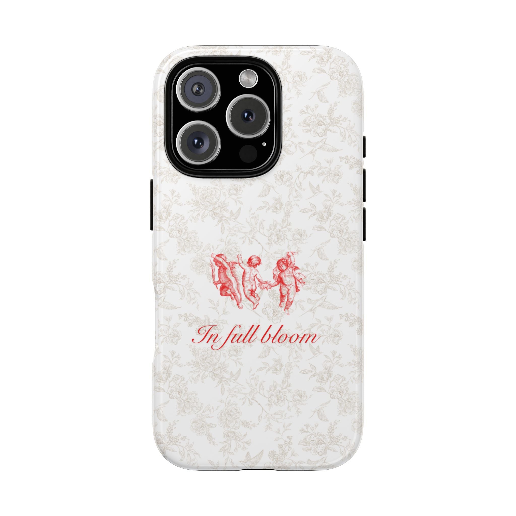 Vintage Floral Phone Case — "In Full Bloom" Tough Case