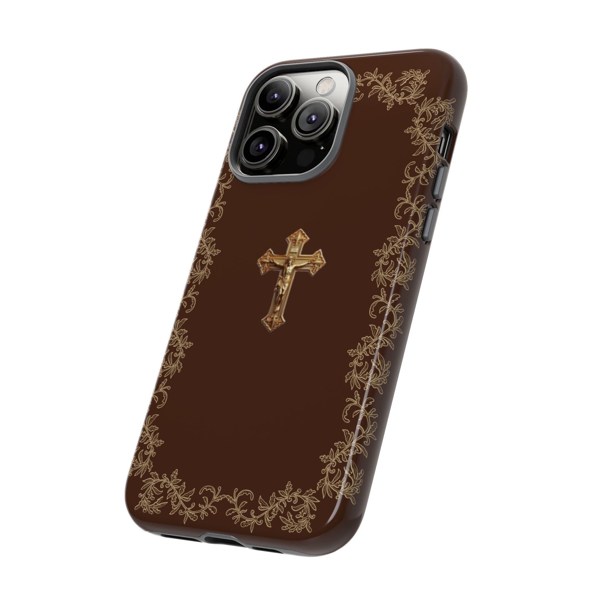 Gold Cross Bible – Christian Tough Phone Case