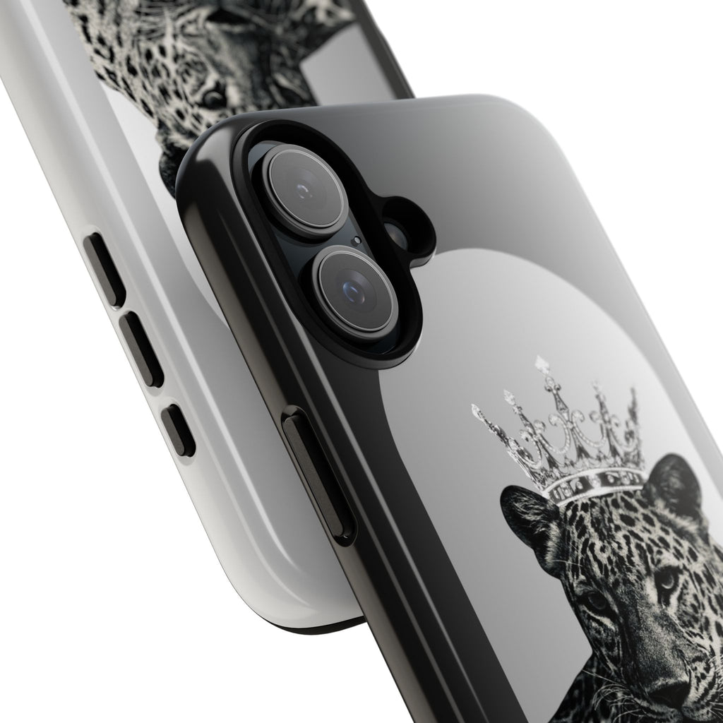 Leopard Crown Phone Case — "You Are Enough" Inspirational Protective Cover