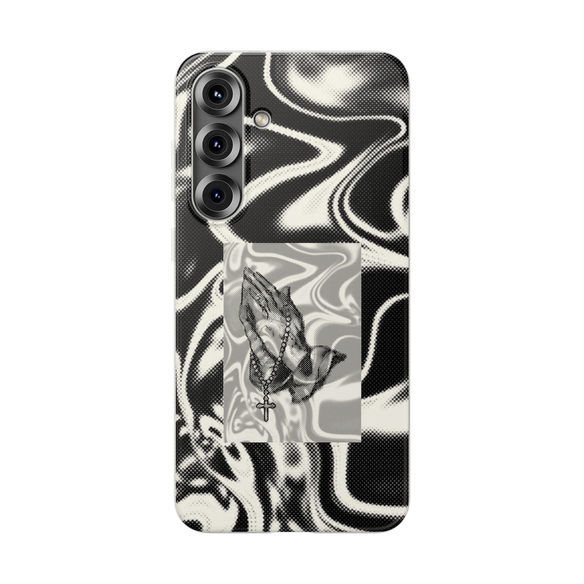 Praying Hands Black & White Phone Case