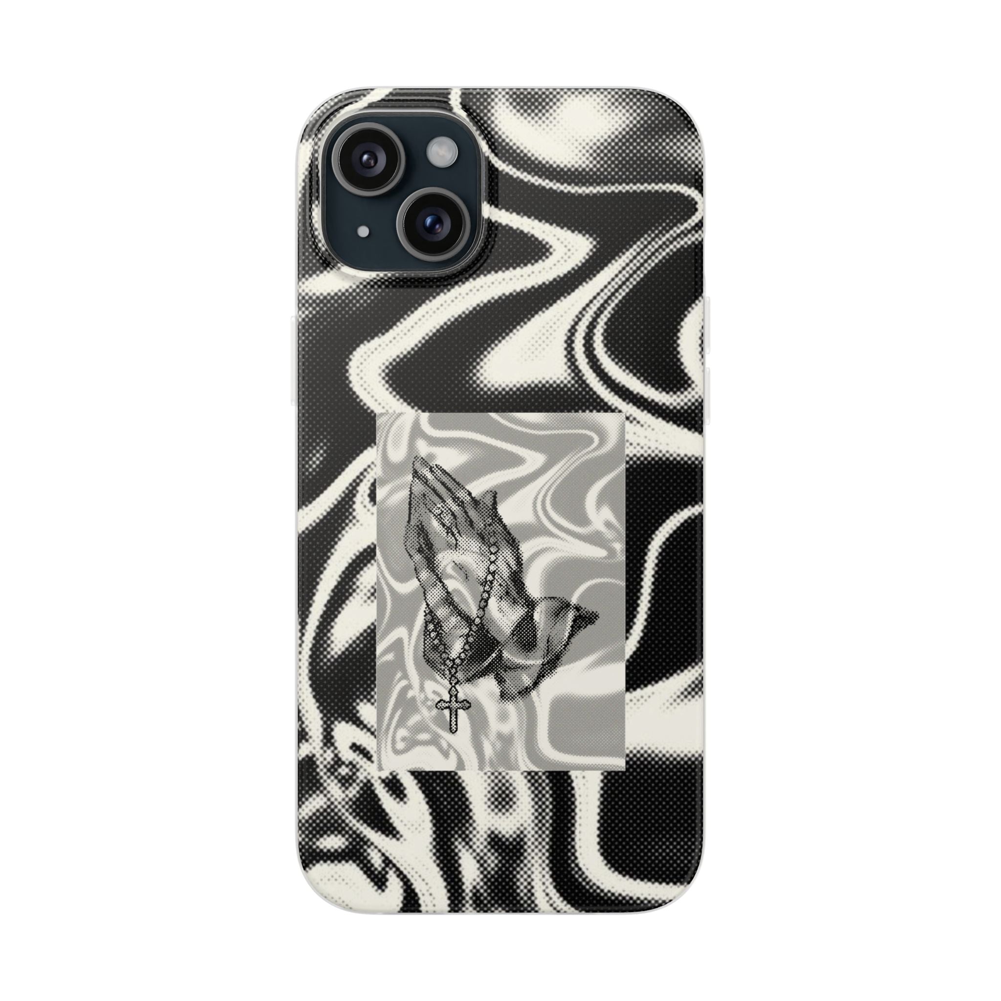 Praying Hands Black & White Phone Case