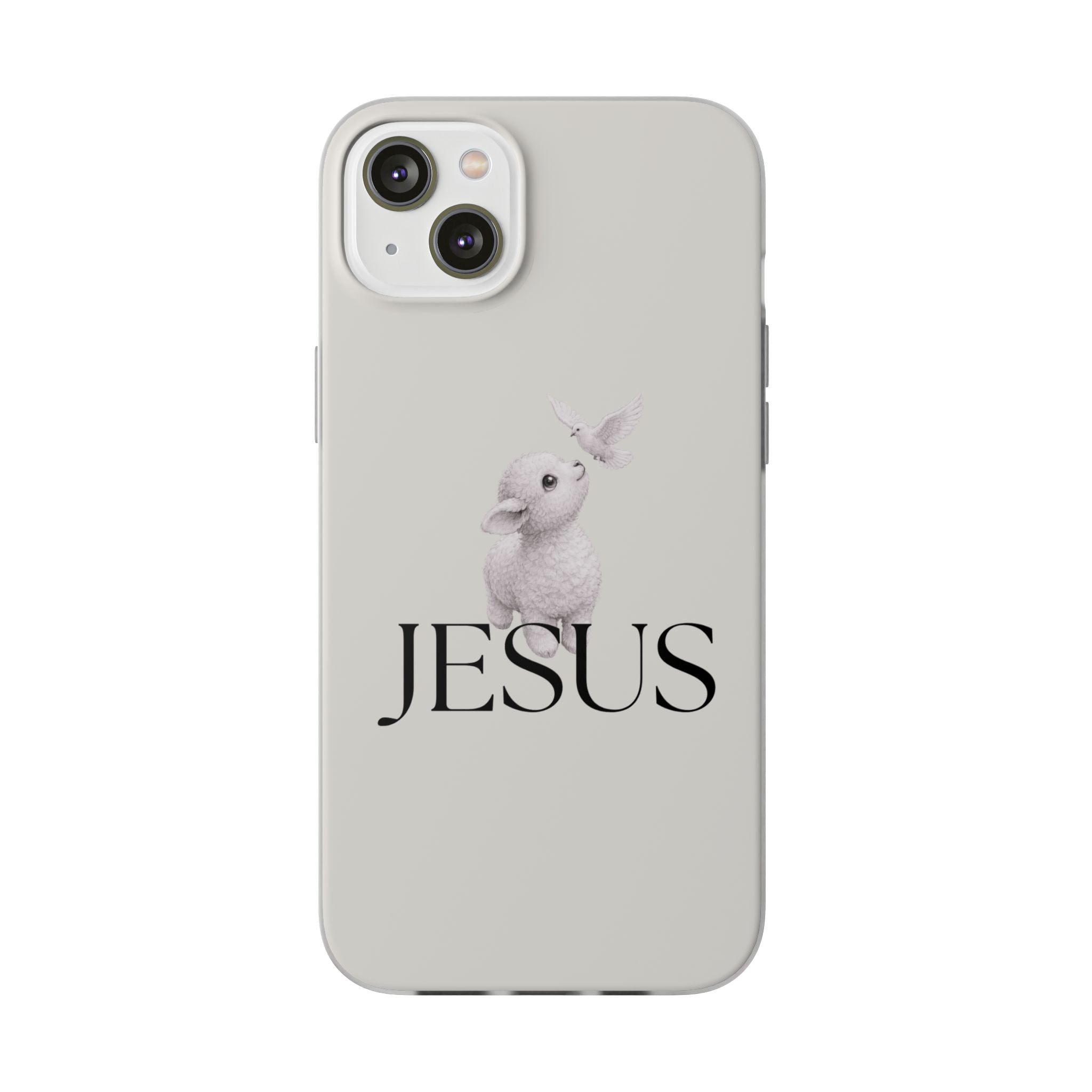Jesus Lamb Phone Case - Christian Faith iPhone Case with Dove