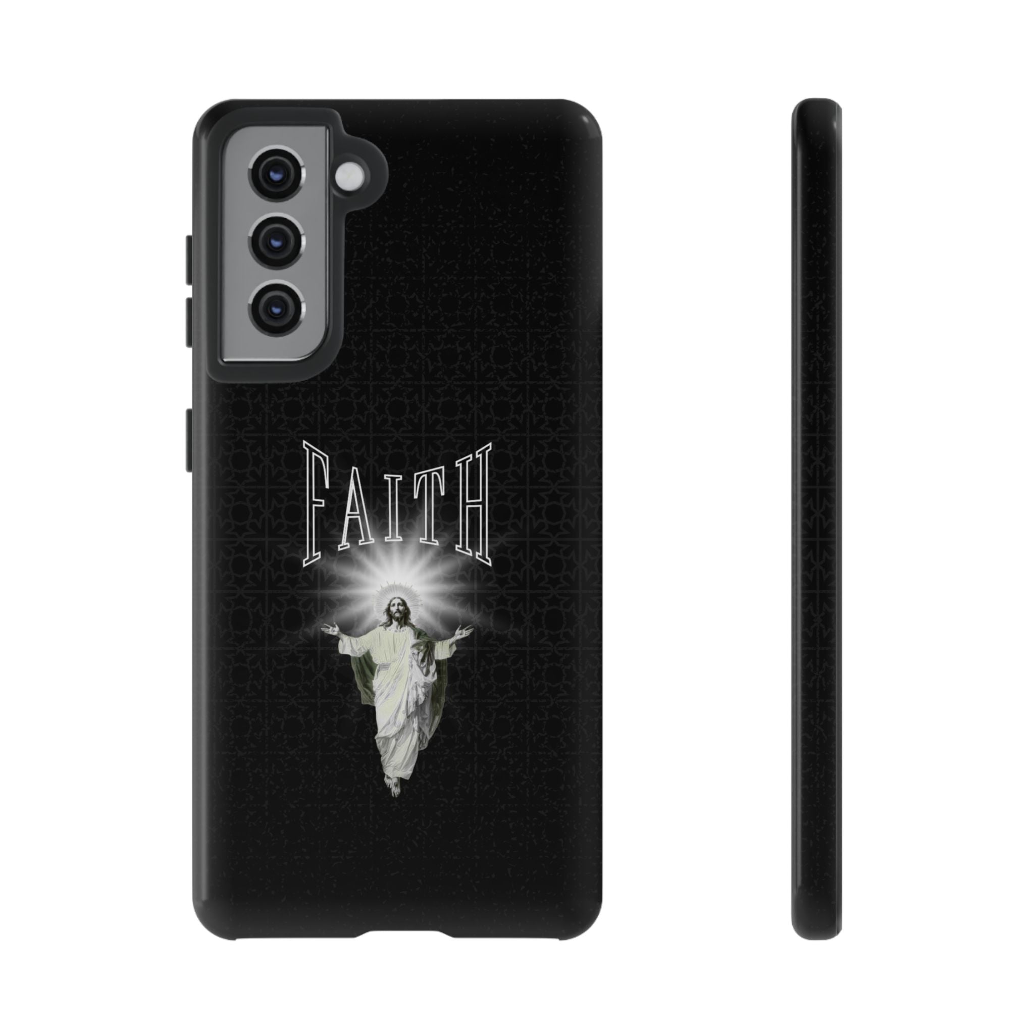 Faith Phone Case — Religious Jesus Graphic Tough Phone Cover