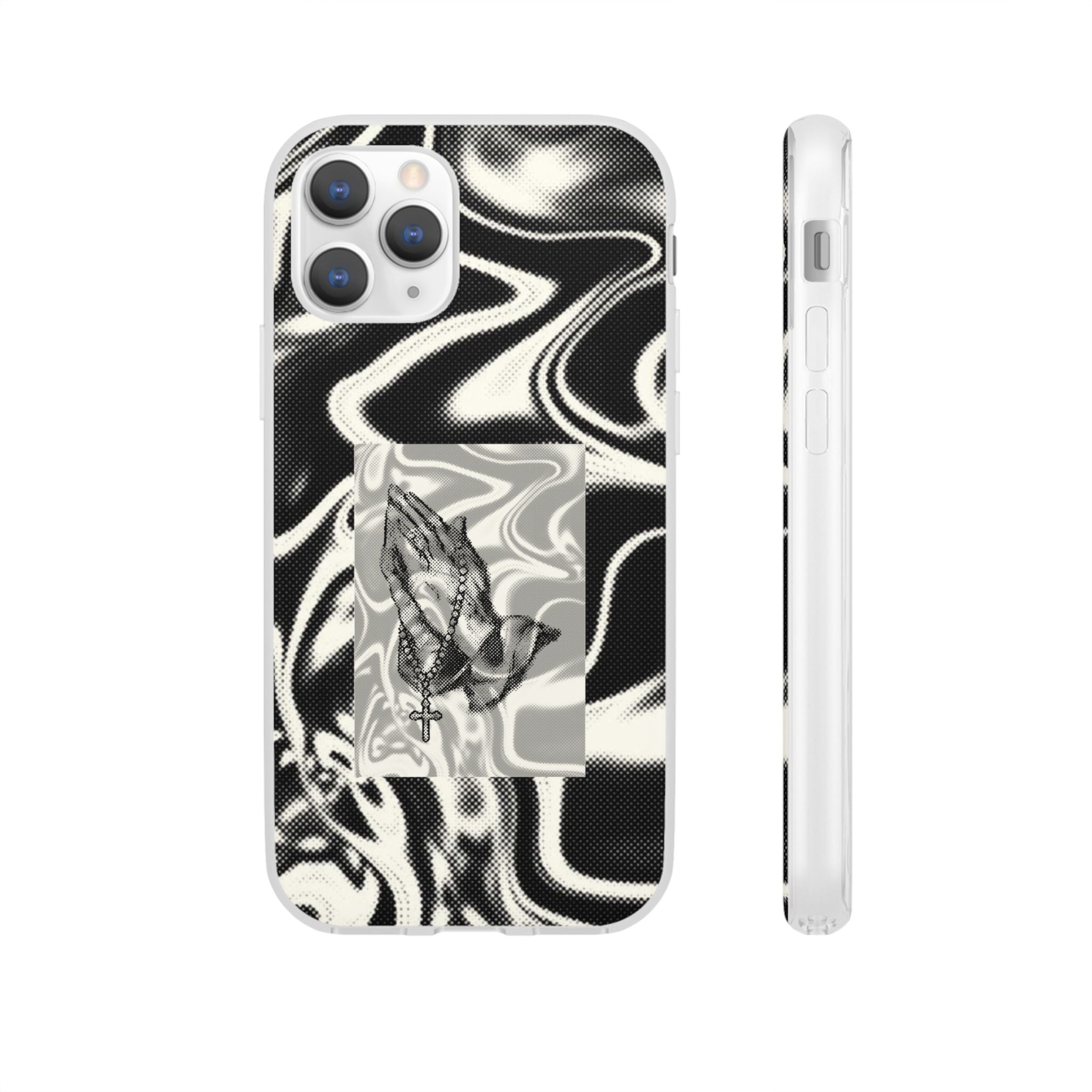 Praying Hands Black & White Phone Case