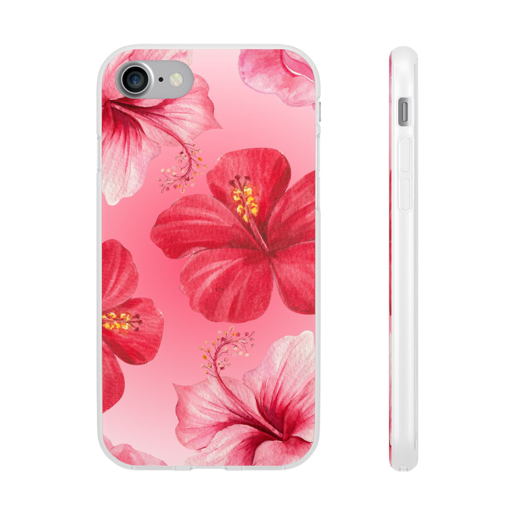 Hibiscus Floral Phone Case – Pink Tropical Flexi Case