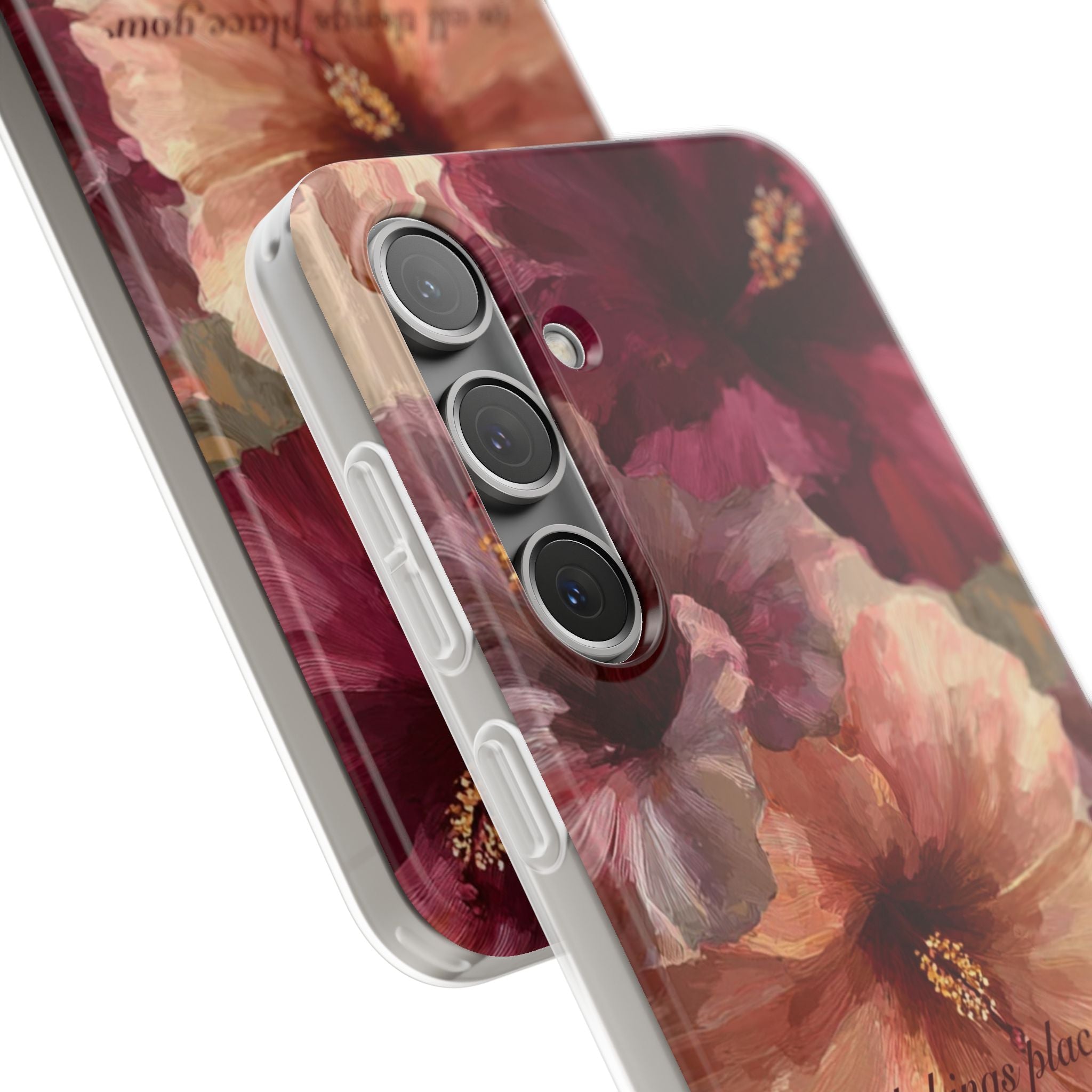 Faith Floral Phone Case – Inspirational Hibiscus Art Protective Cover