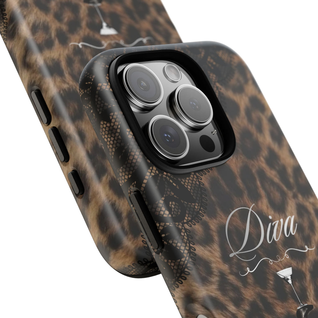 Leopard Lace 'Diva' Tough Phone Case