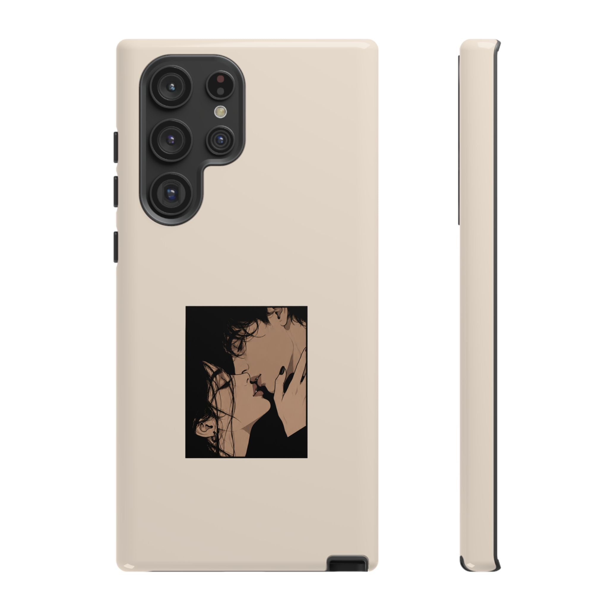 Minimal Anime Kiss Illustration