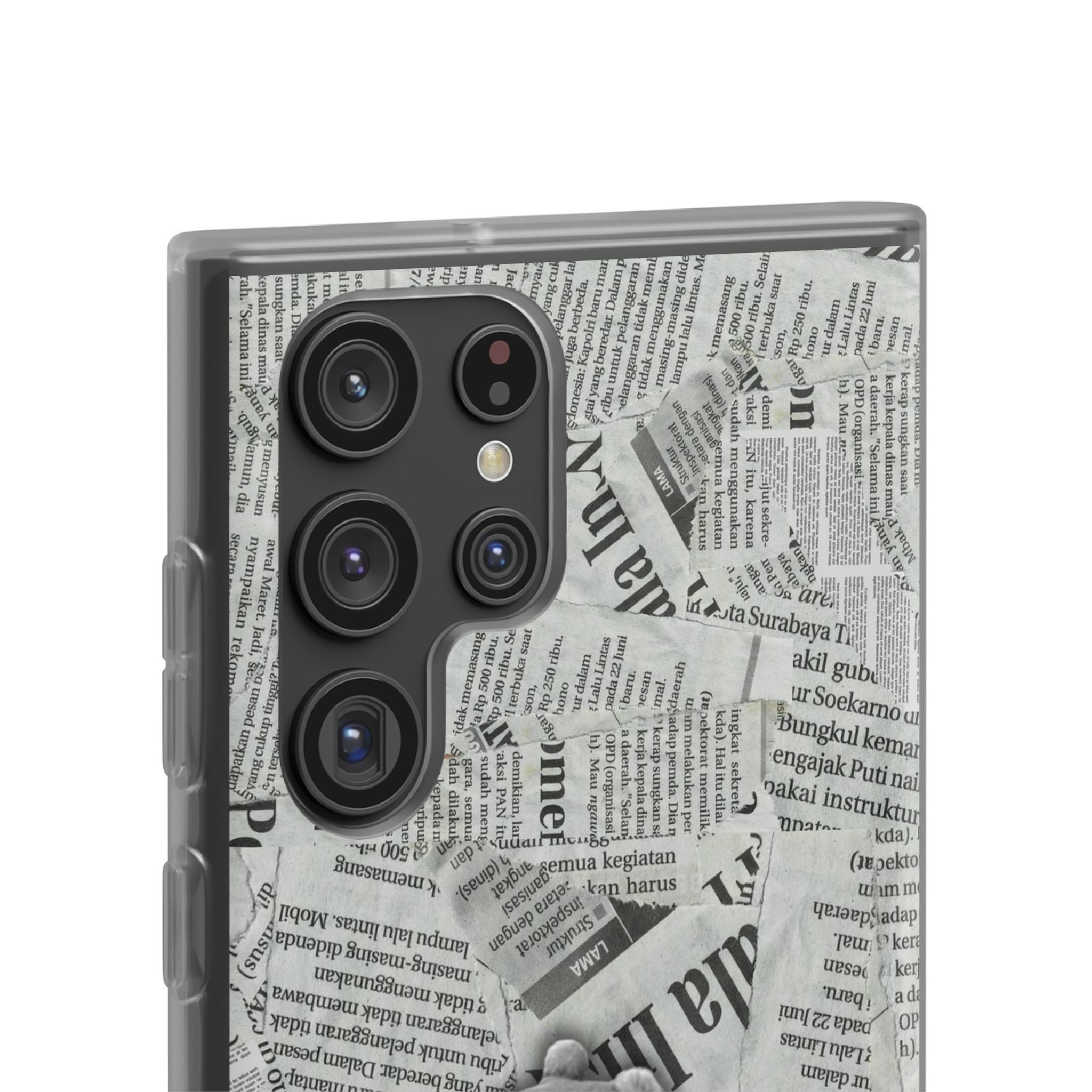 Newspaper Collage 'Until The End' Phone Case - Romantic Vintage iPhone Cover