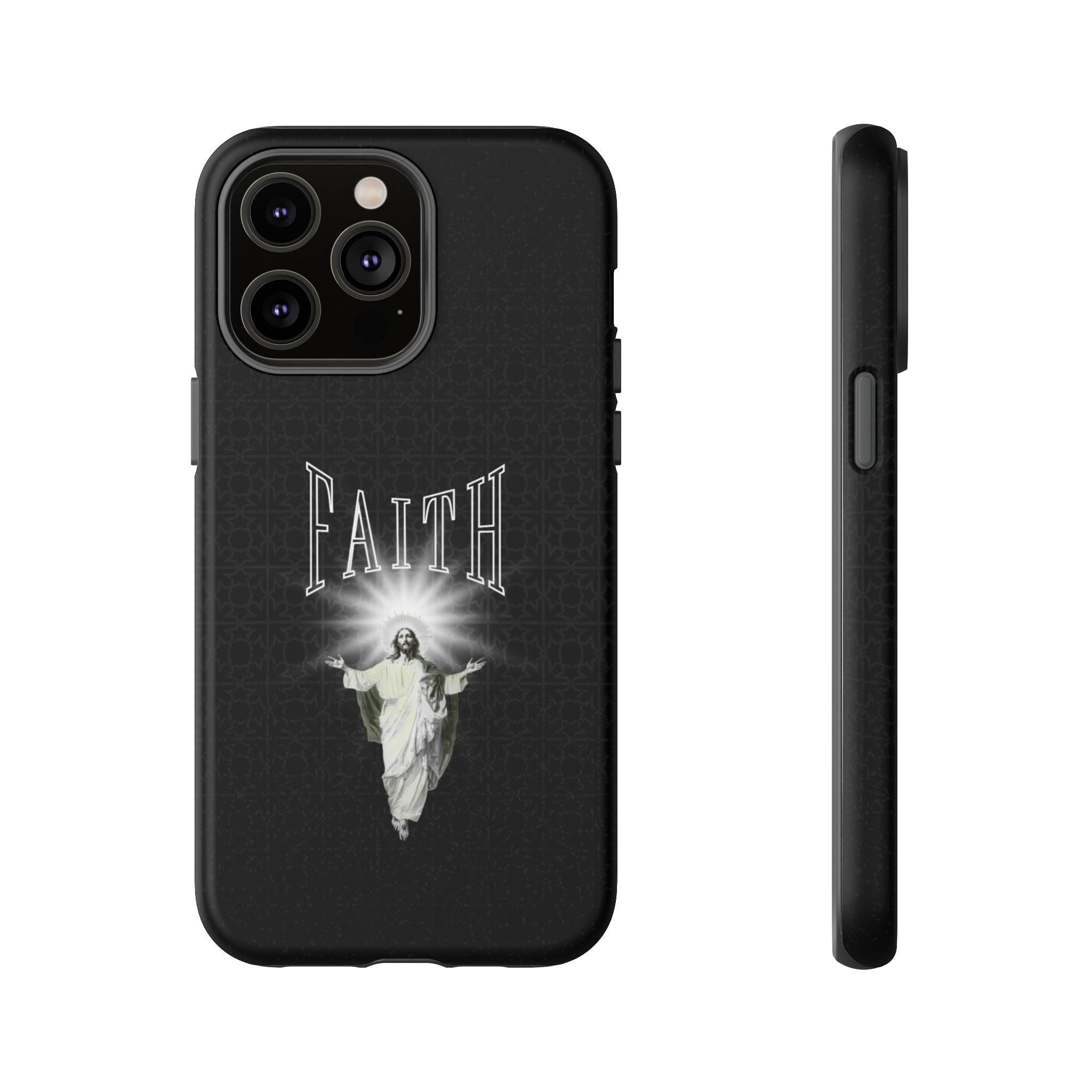 Faith Phone Case — Religious Jesus Graphic Tough Phone Cover