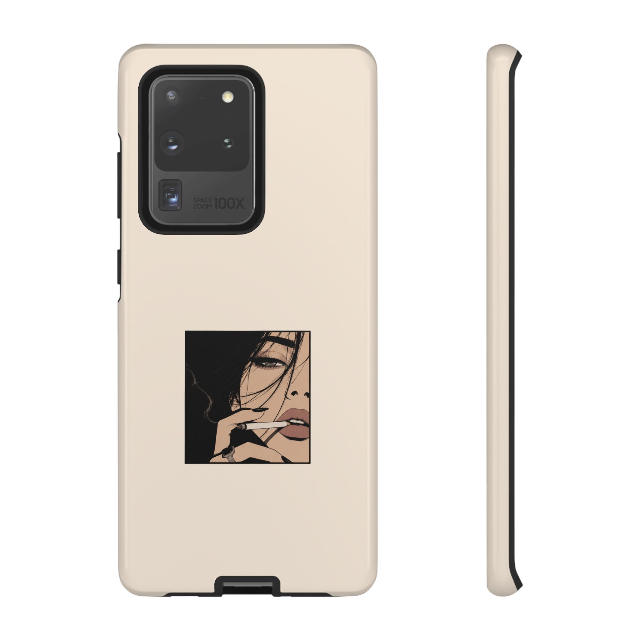 Minimalist Femme Portrait Protective Phone Case
