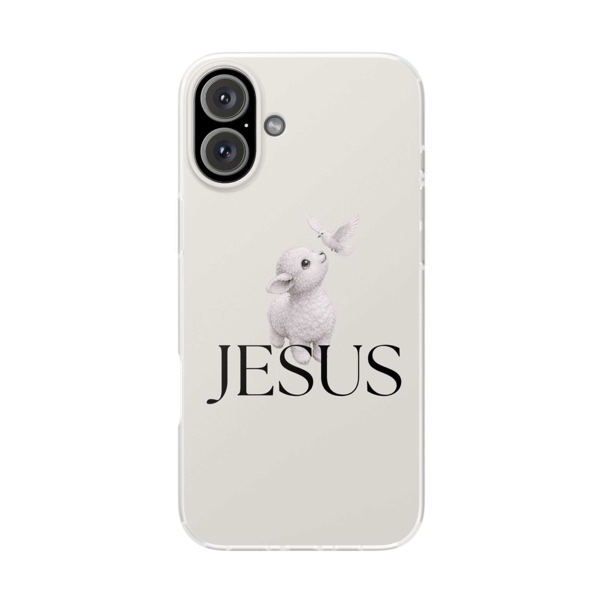 Jesus Lamb Phone Case - Christian Faith iPhone Case with Dove