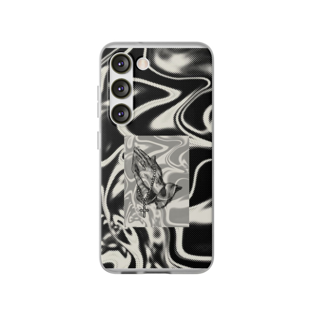 Praying Hands Black & White Phone Case