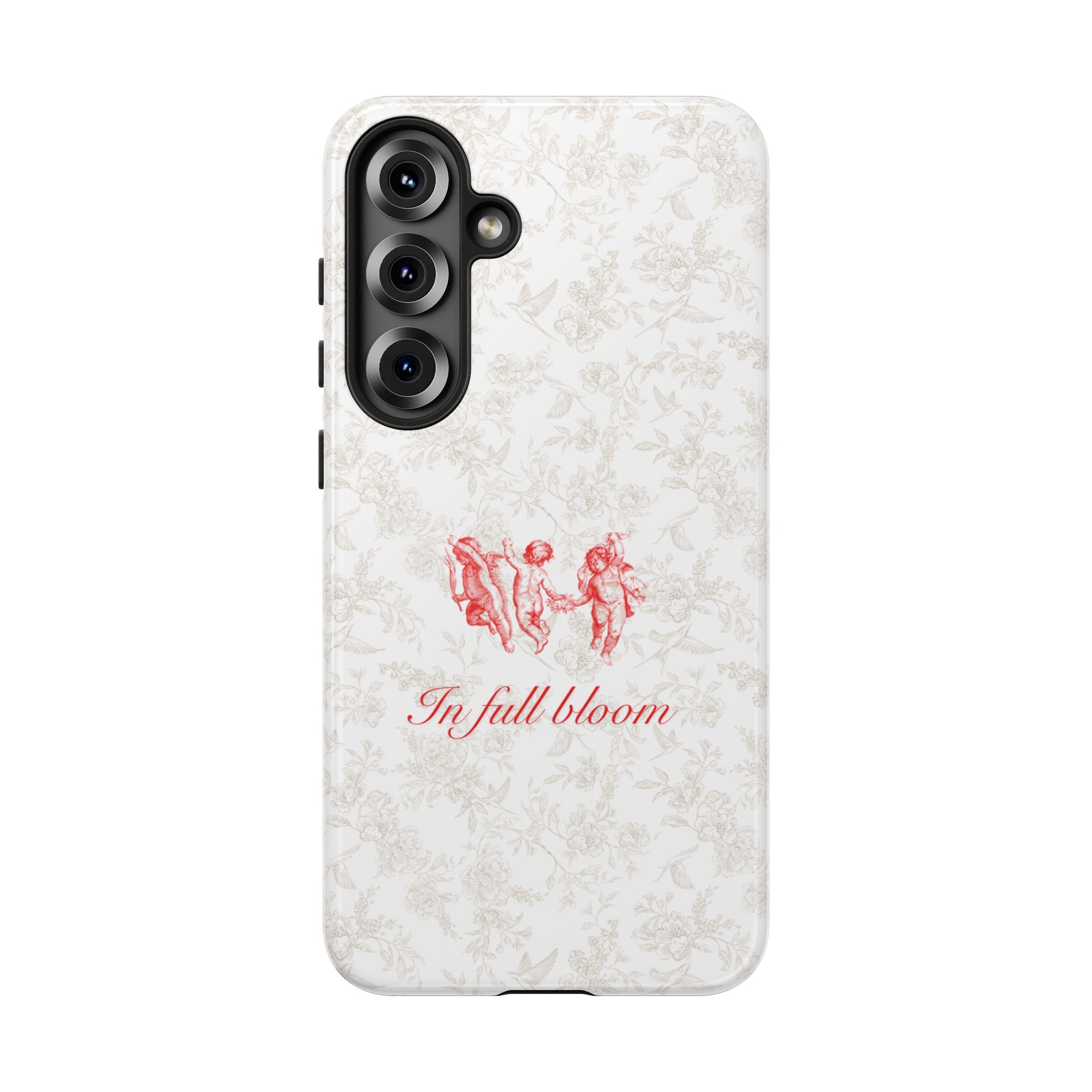 Vintage Floral Phone Case — "In Full Bloom" Tough Case