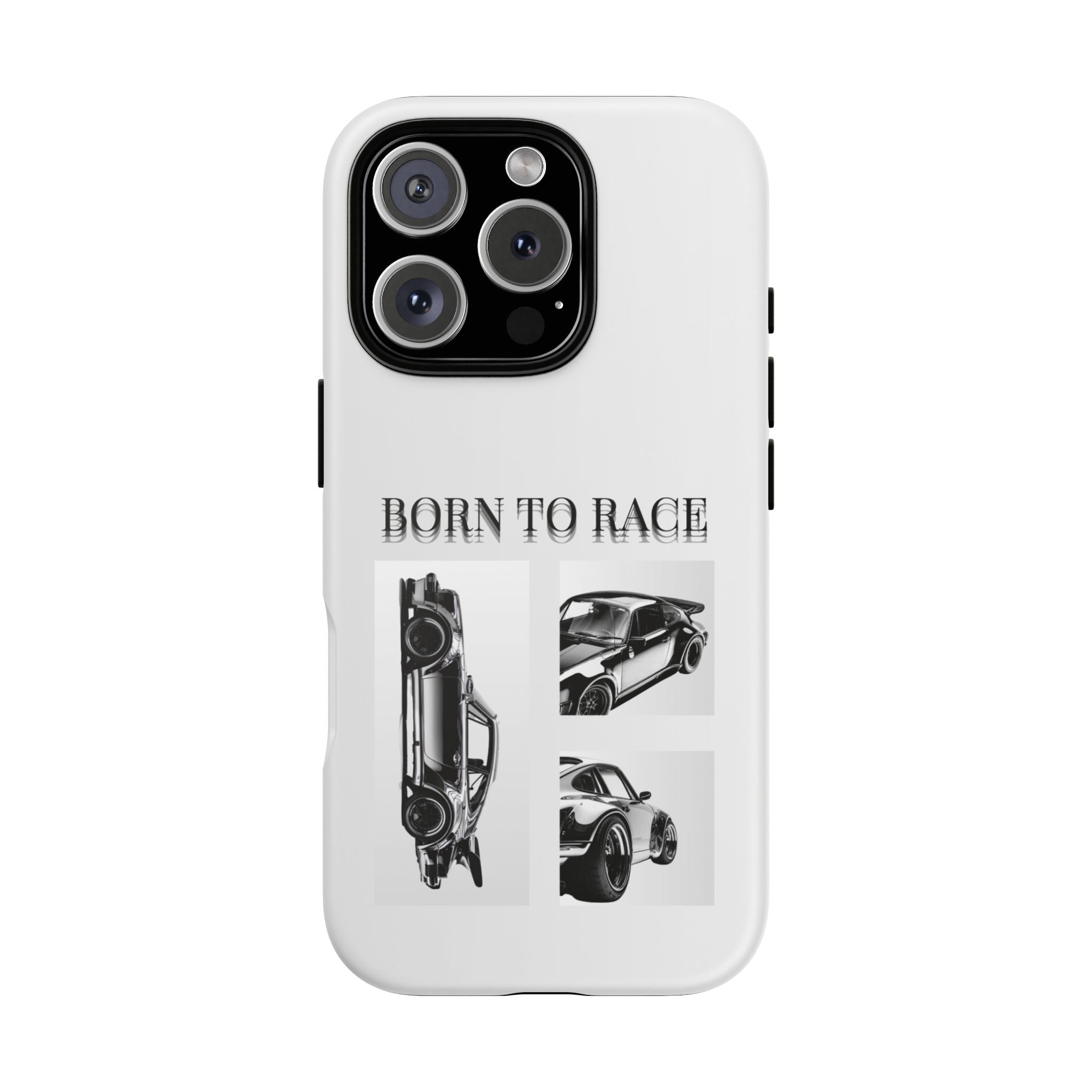Phone Case - "Born to Race" Vintage Car Racing Graphic