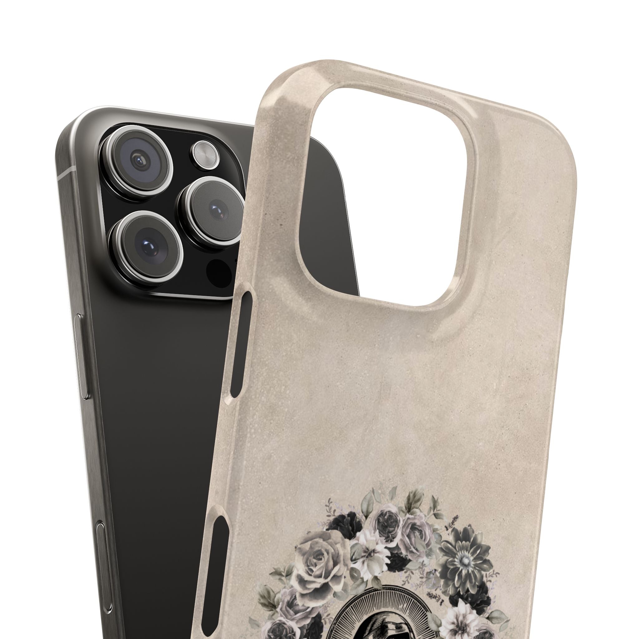 Vintage Madonna Floral Phone Case — Religious iPhone Snap Case