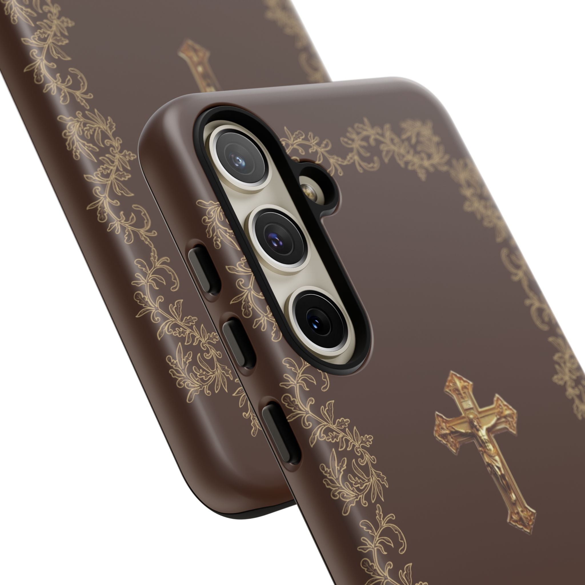 Gold Cross Bible – Christian Tough Phone Case