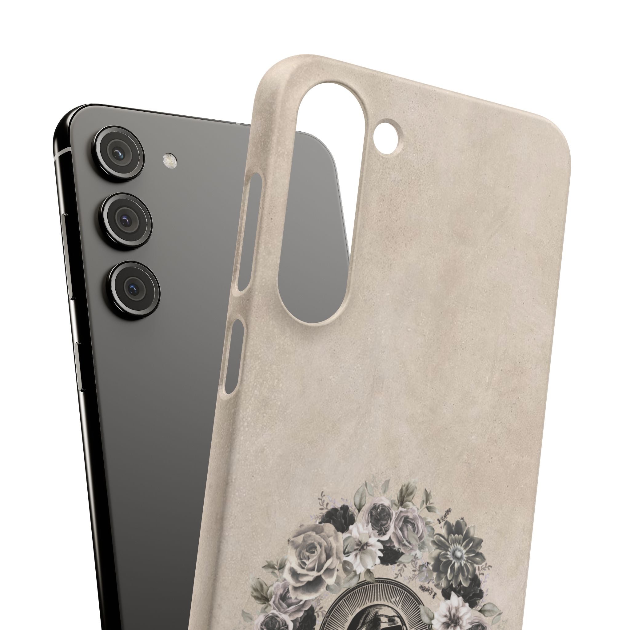 Vintage Madonna Floral Phone Case — Religious iPhone Snap Case
