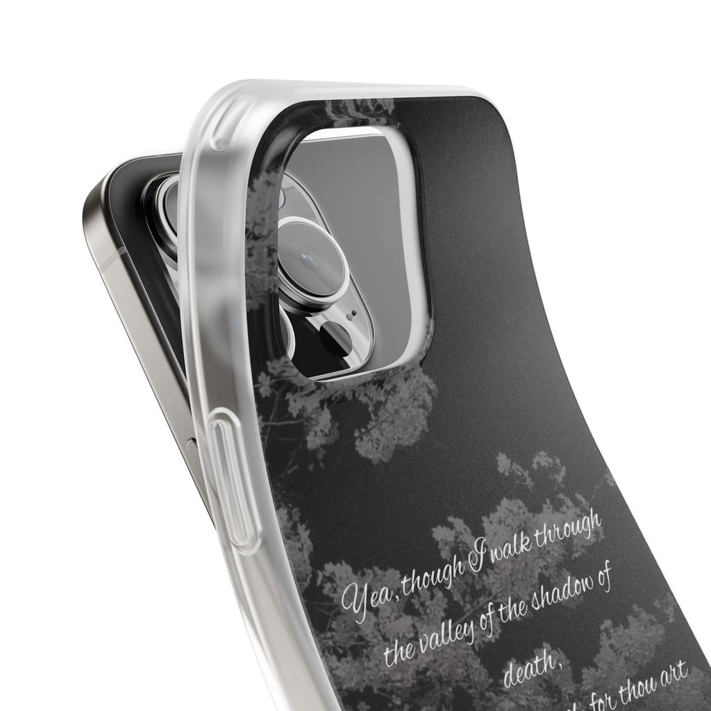 Phone Case — Psalm 23:4 Black Cloudy Faith Design
