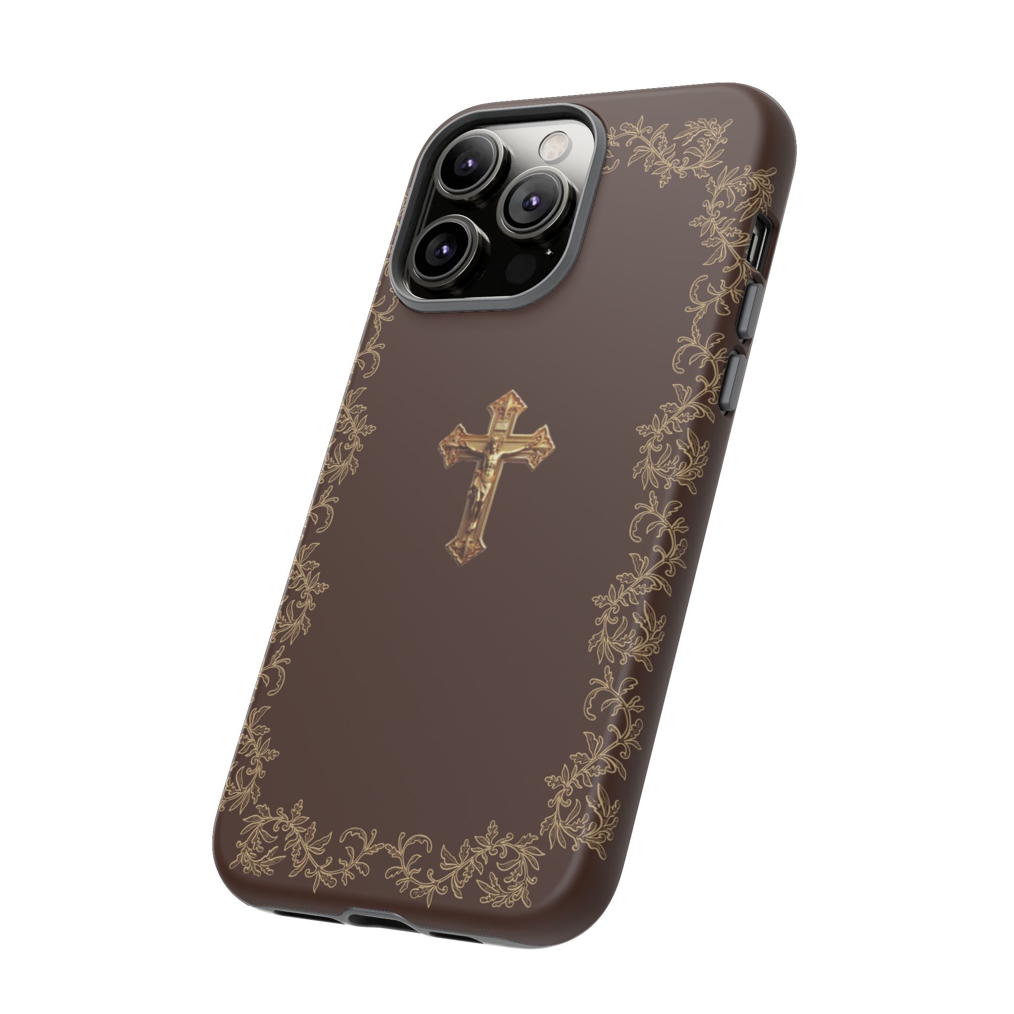Gold Cross Bible – Christian Tough Phone Case