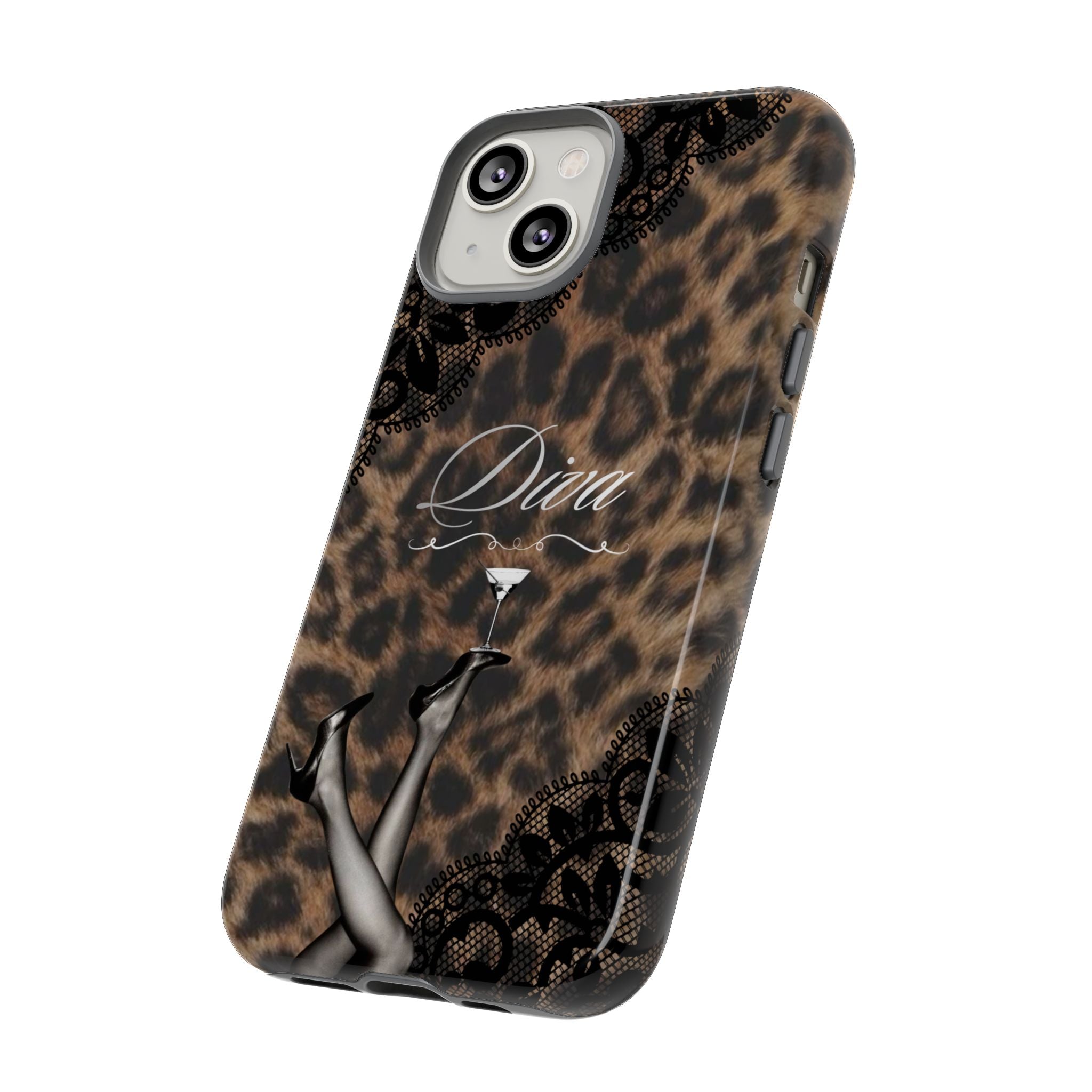 Leopard Lace 'Diva' Tough Phone Case