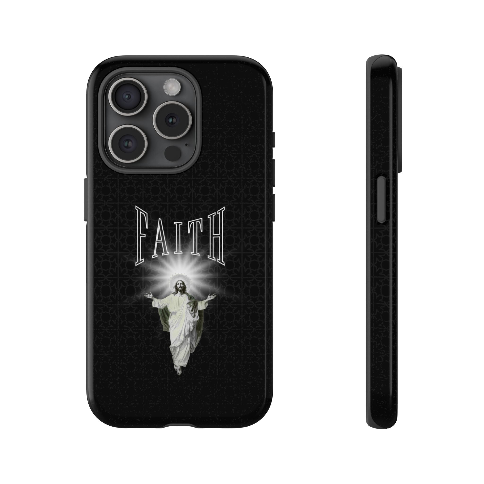 Faith Phone Case — Religious Jesus Graphic Tough Phone Cover