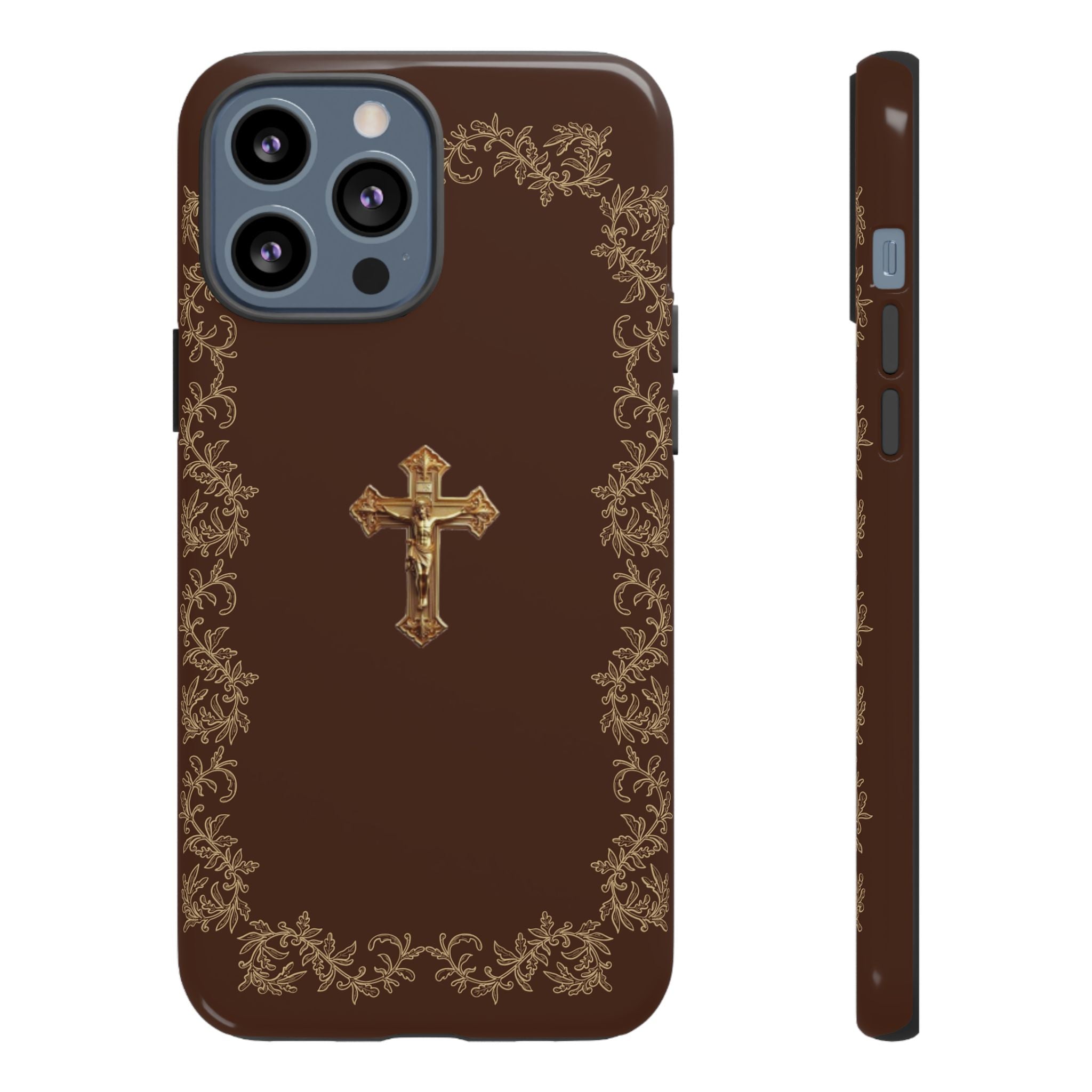 Gold Cross Bible – Christian Tough Phone Case