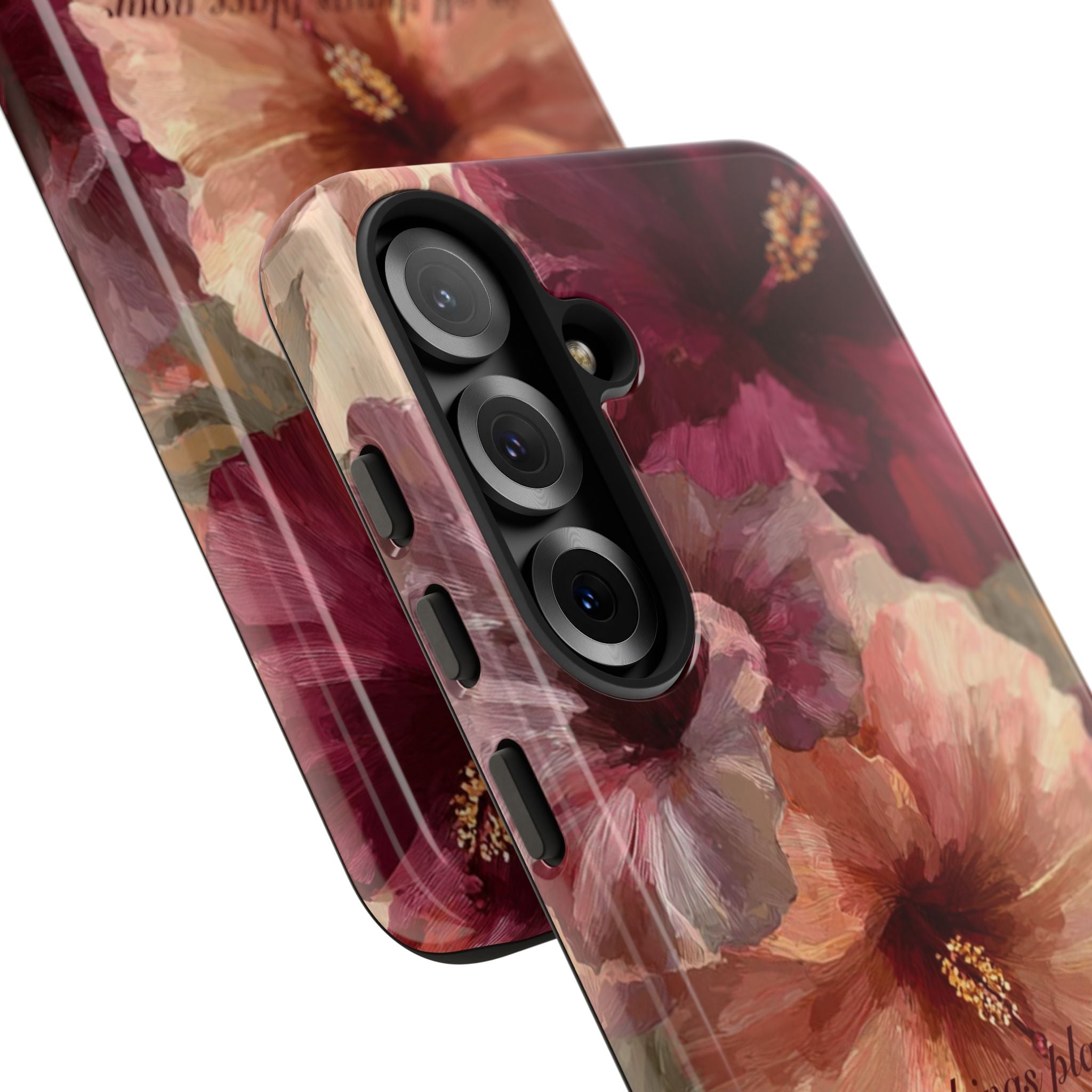 Faith Floral Phone Case — "In All Things Place Your Faith" Protective iPhone Cover