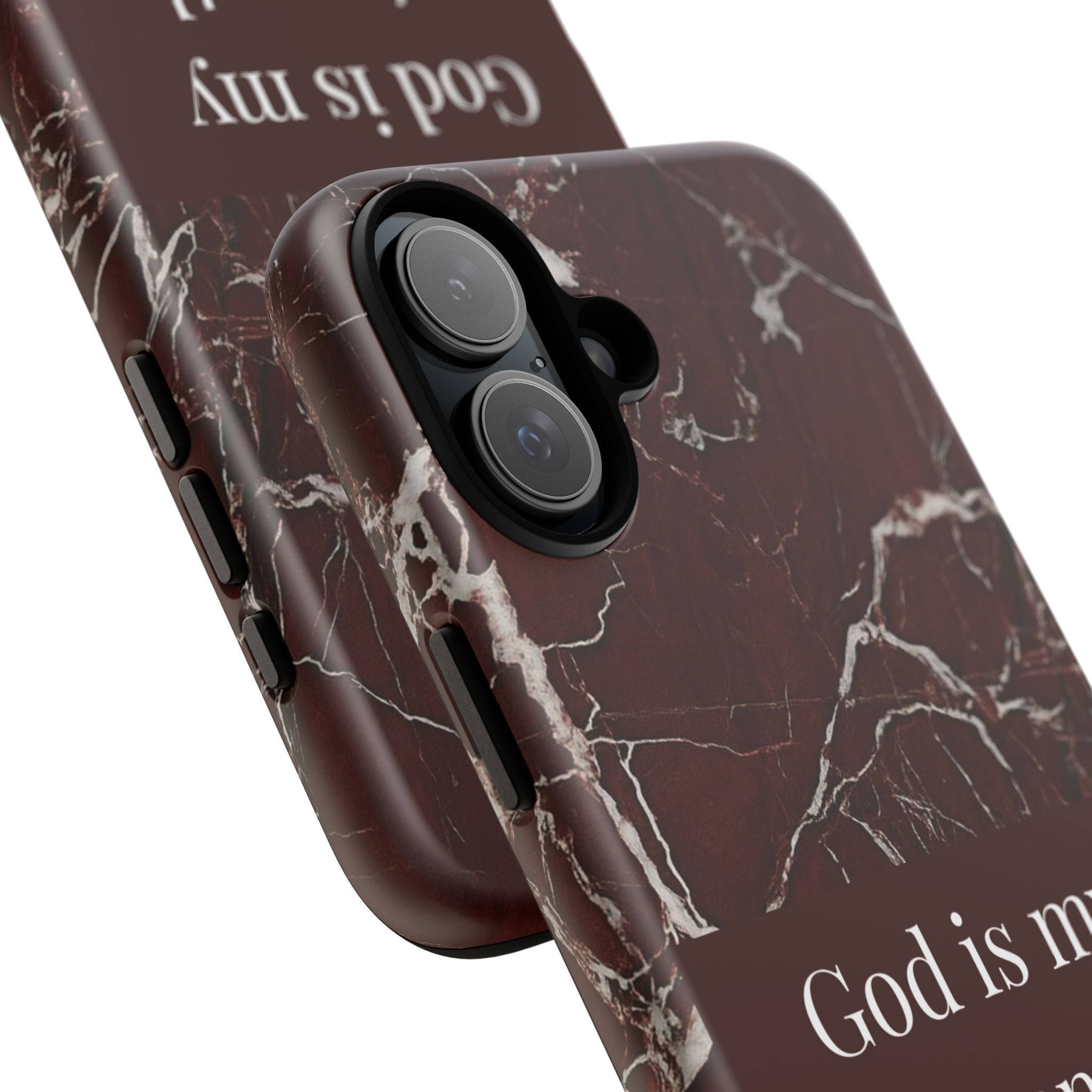 God Is My Strength — Psalm 73:26 Christian Tough Phone Case | Marble Faith Cover