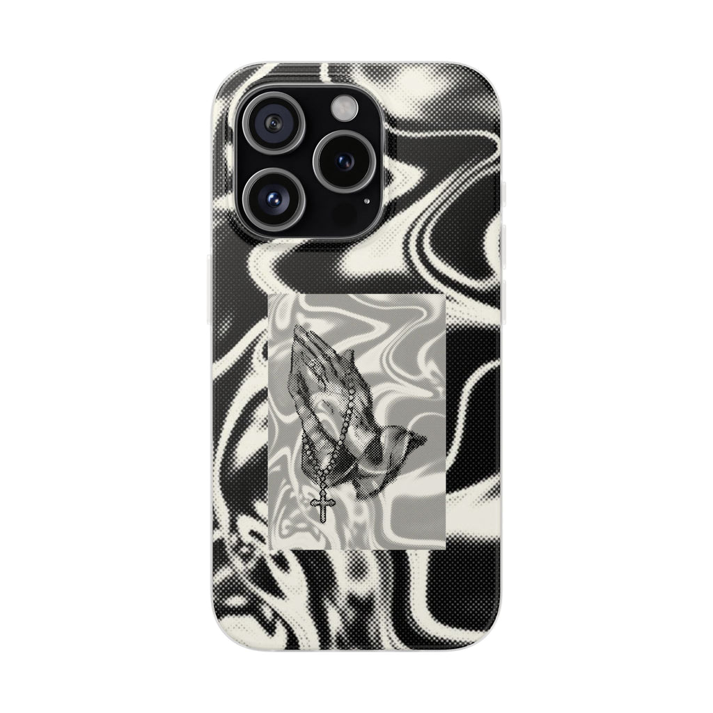 Praying Hands Black & White Phone Case