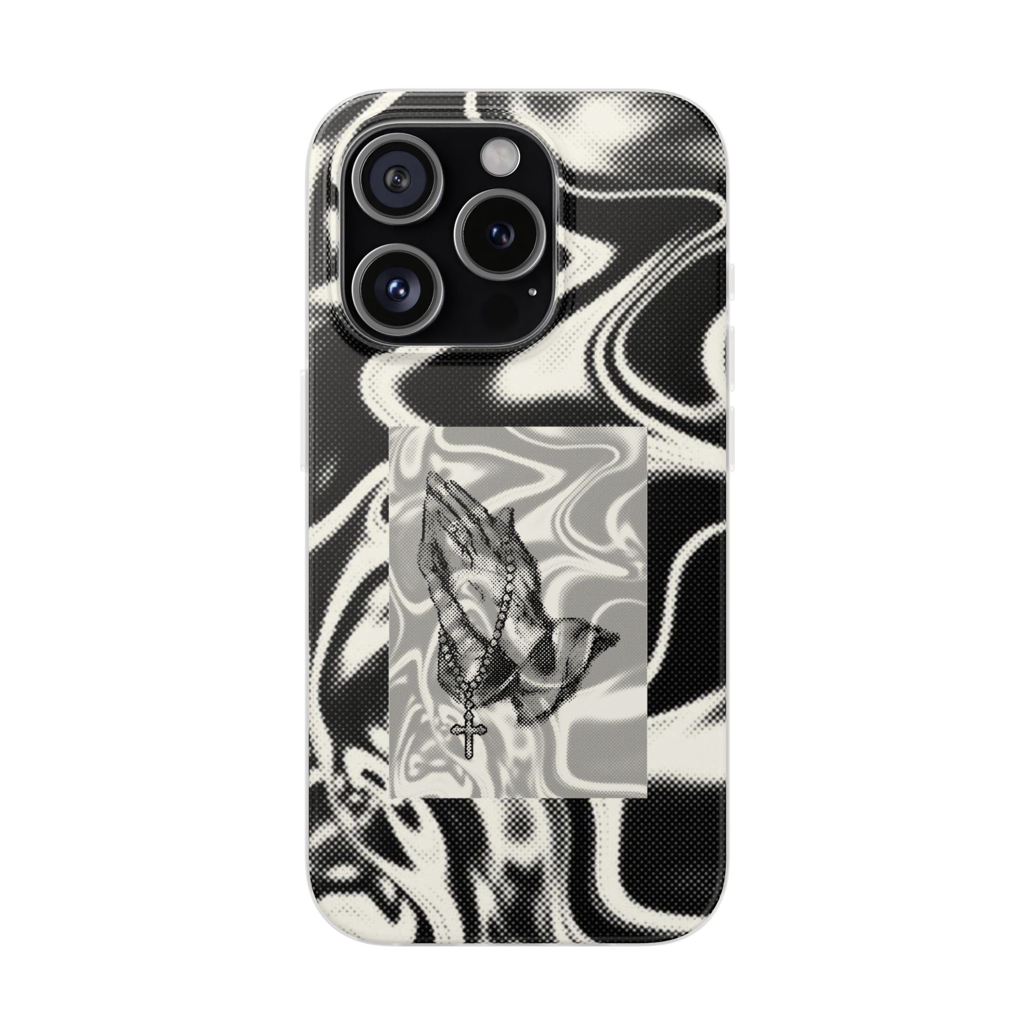 Praying Hands Black & White Phone Case