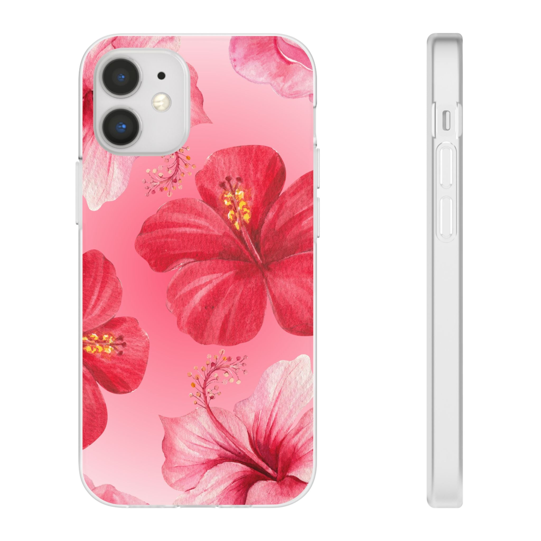 Hibiscus Floral Phone Case – Pink Tropical Flexi Case