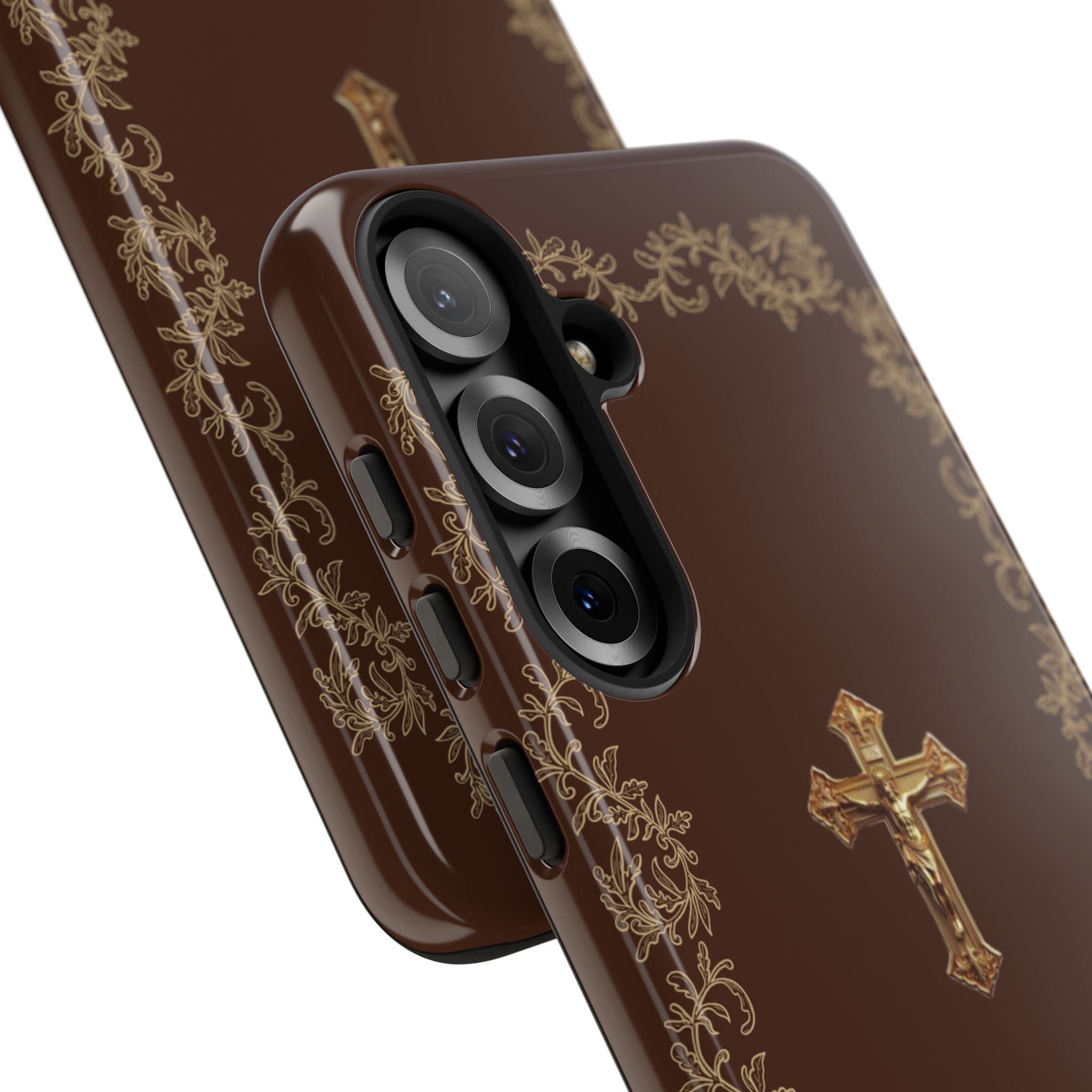 Gold Cross Bible – Christian Tough Phone Case