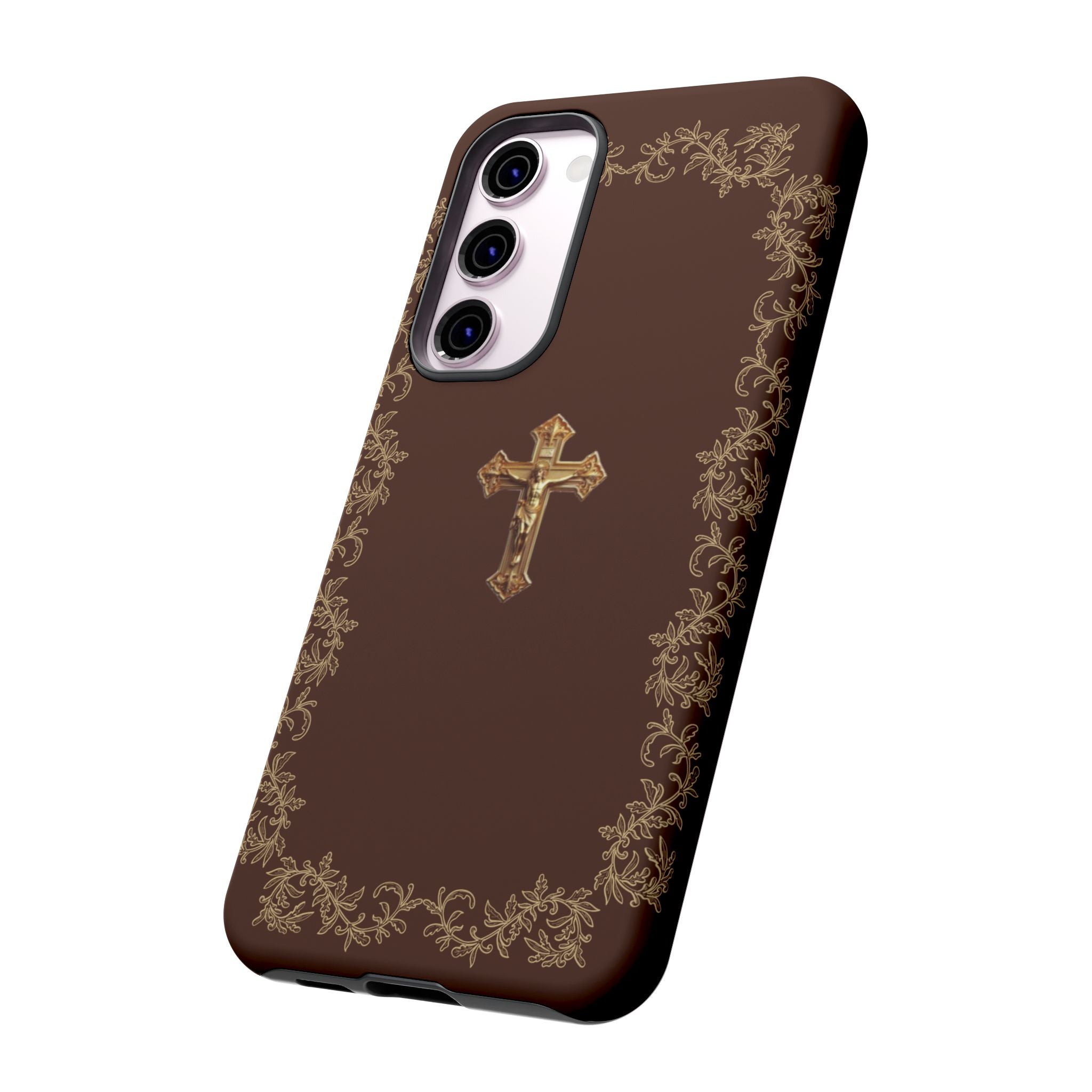 Gold Cross Bible – Christian Tough Phone Case