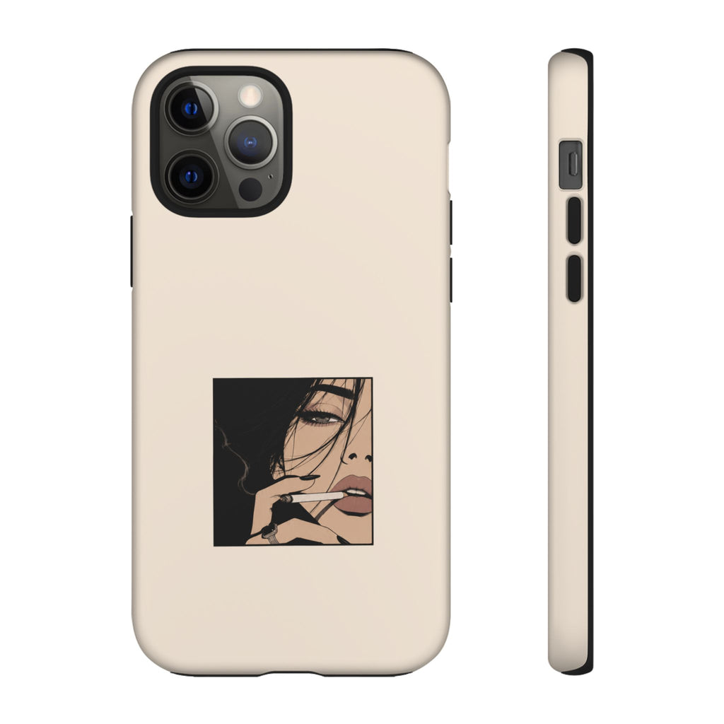 Minimalist Femme Portrait Protective Phone Case