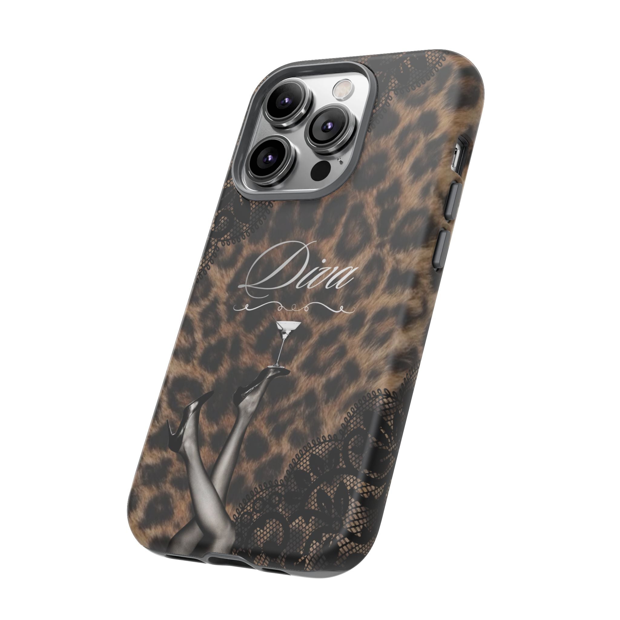 Leopard Lace 'Diva' Tough Phone Case