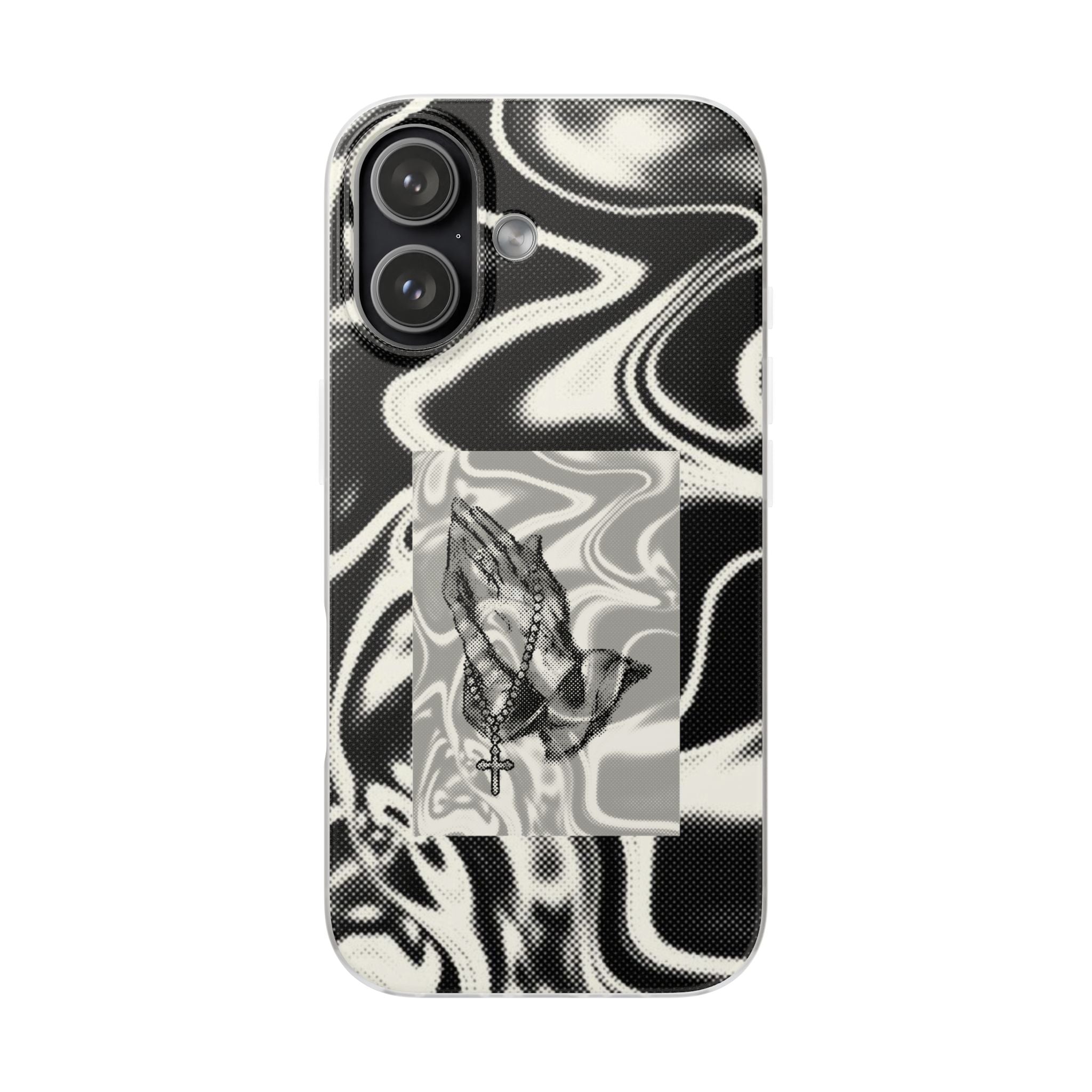 Praying Hands Black & White Phone Case