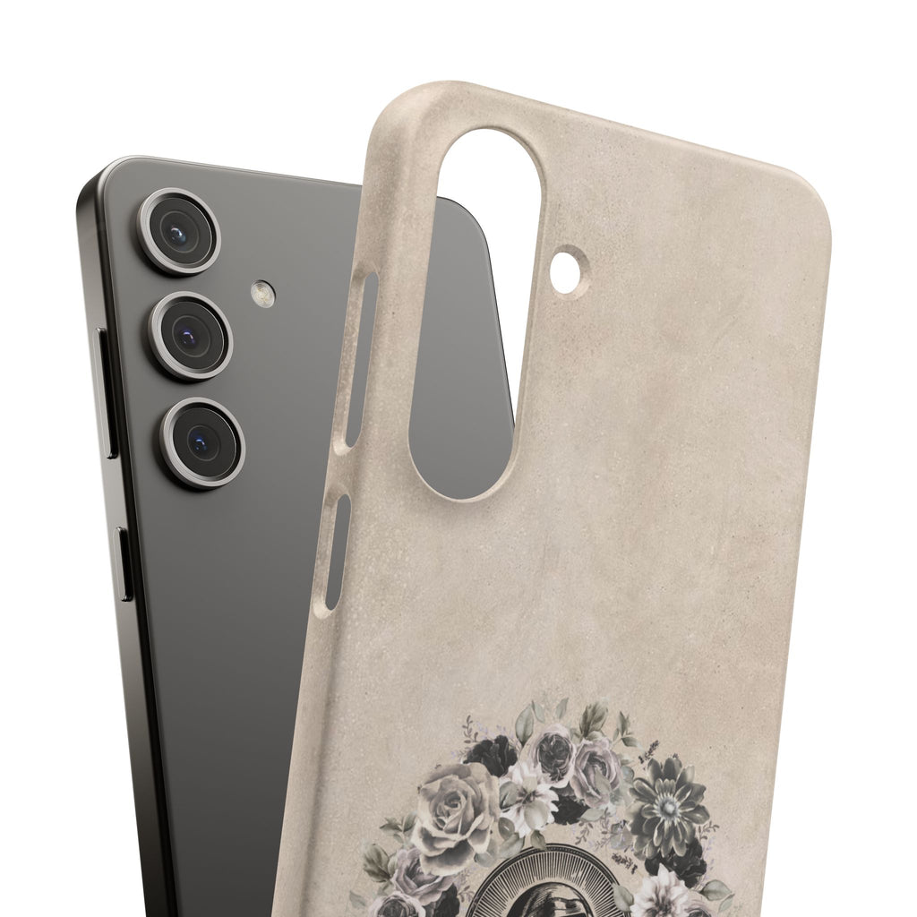 Vintage Madonna Floral Phone Case — Religious iPhone Snap Case
