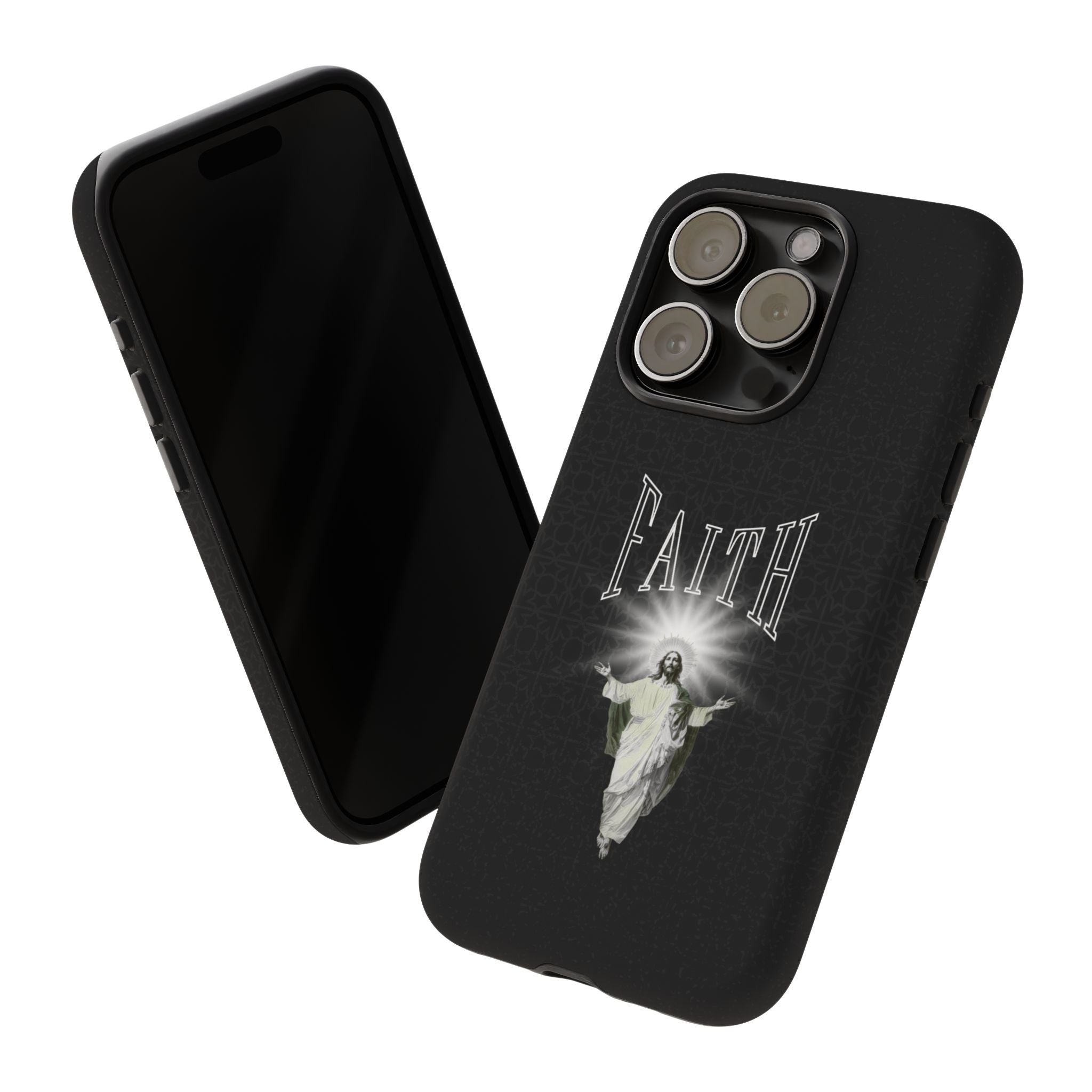 Faith Phone Case — Religious Jesus Graphic Tough Phone Cover
