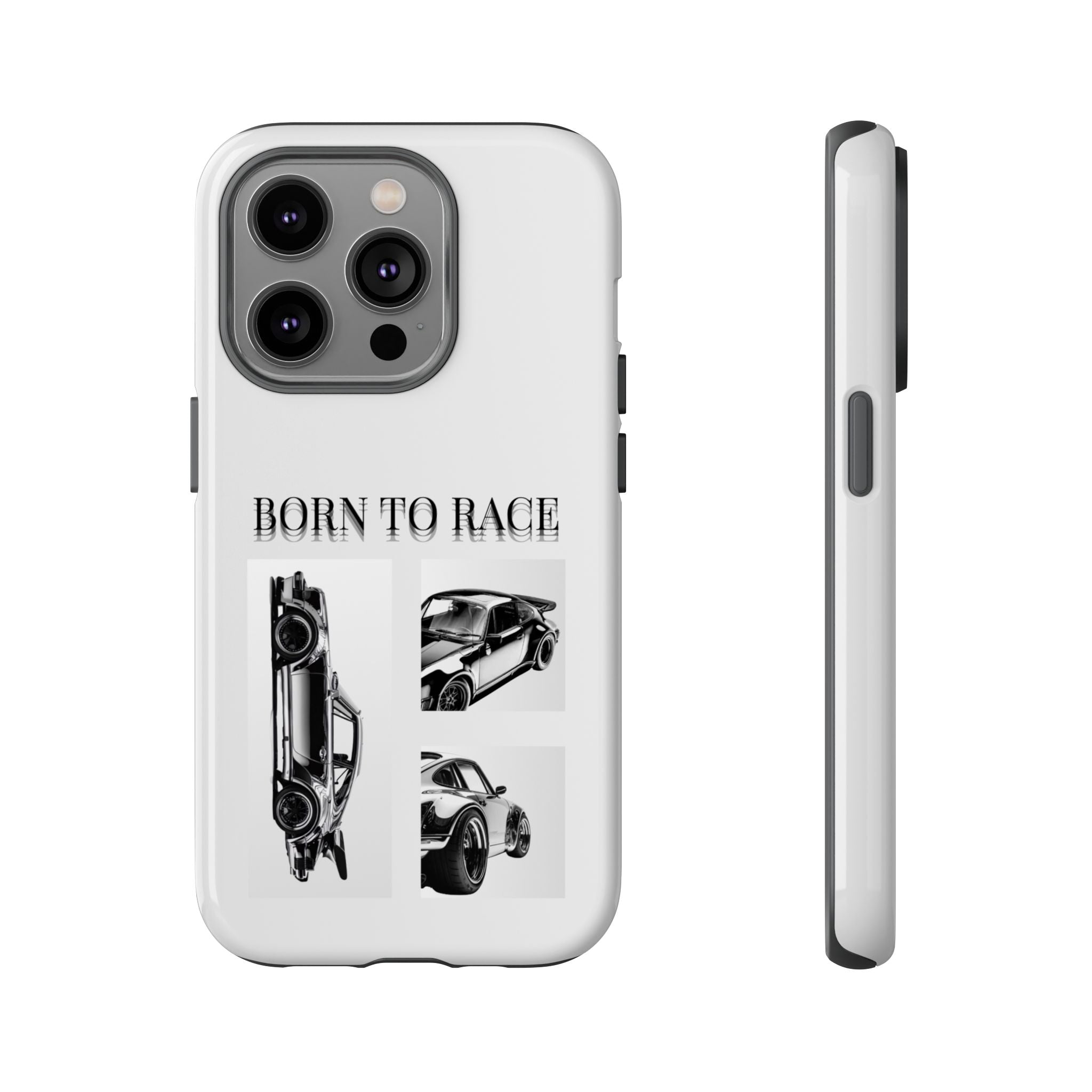 Phone Case - "Born to Race" Vintage Car Racing Graphic