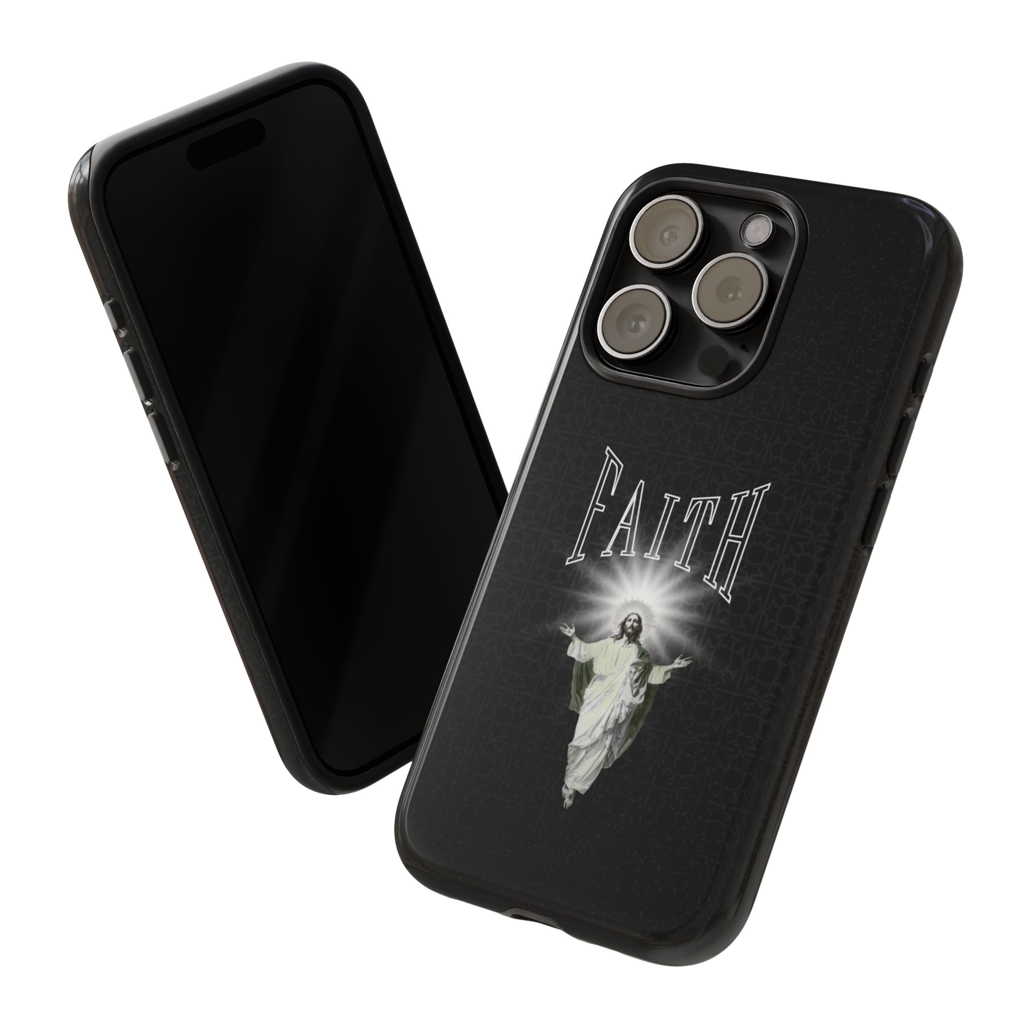 Faith Phone Case — Religious Jesus Graphic Tough Phone Cover