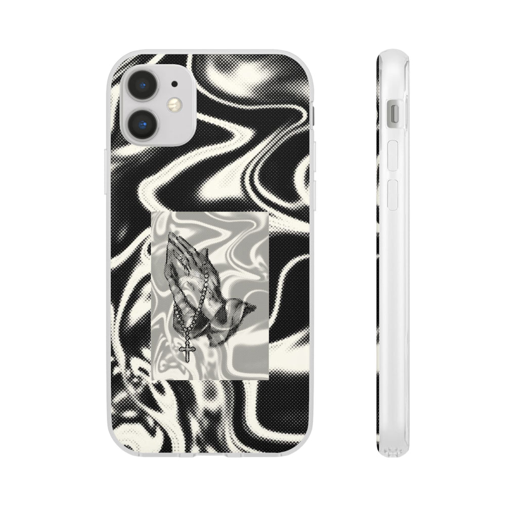Praying Hands Black & White Phone Case