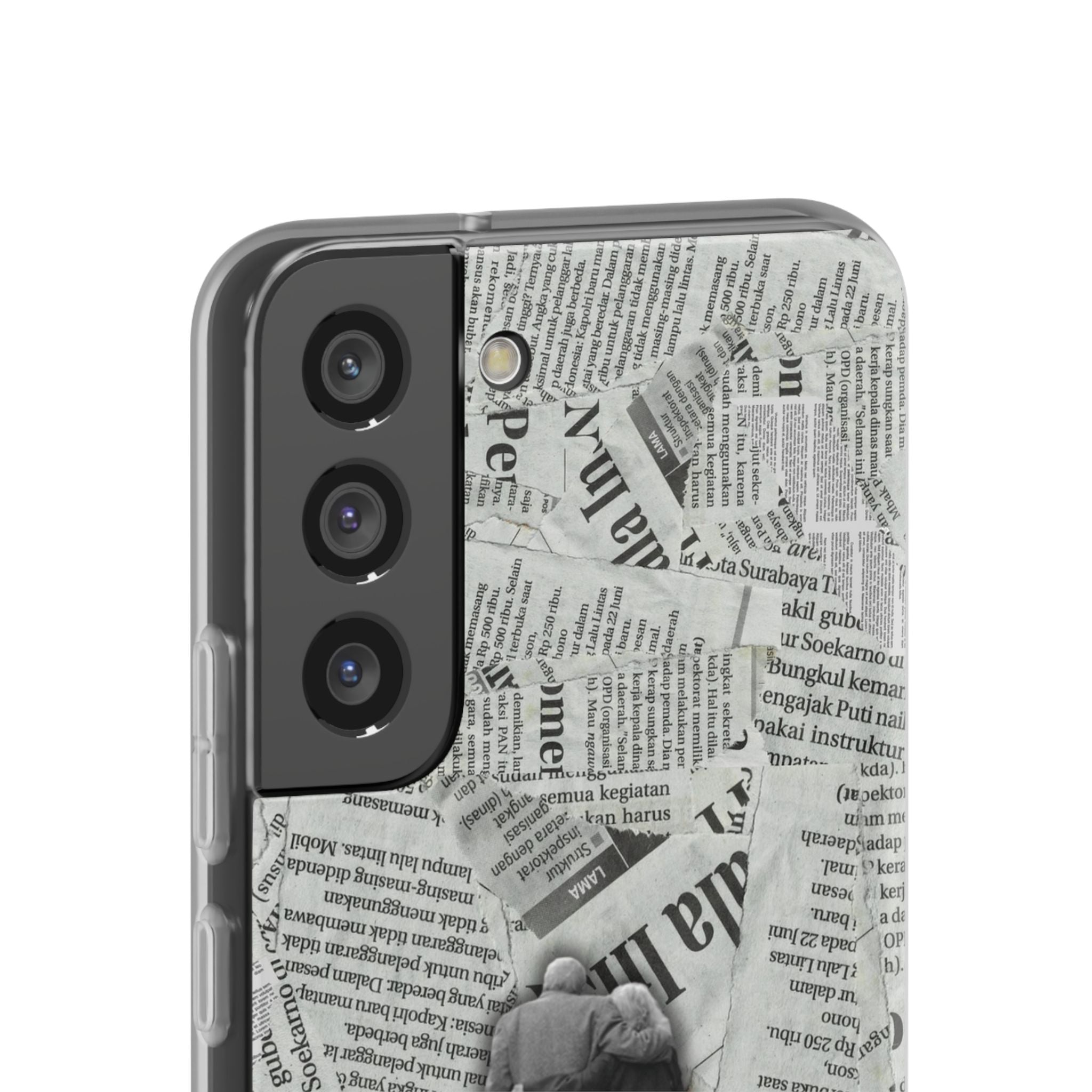 Newspaper Collage 'Until The End' Phone Case - Romantic Vintage iPhone Cover